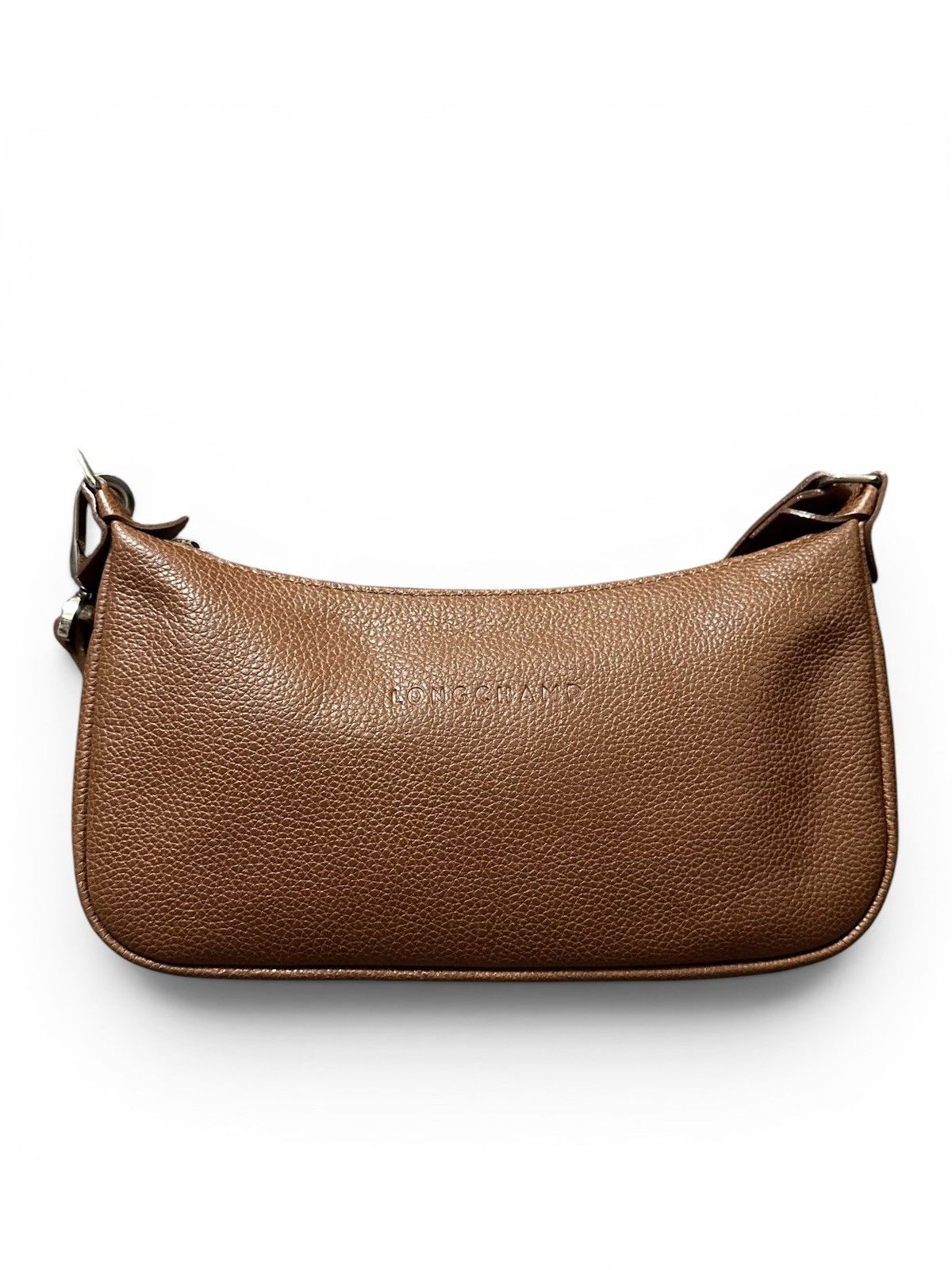 Longchamp LONGCHAMP Le Foulonné Brown Leather Mini Shoulder Bag Size ONE SIZE - 8 Thumbnail