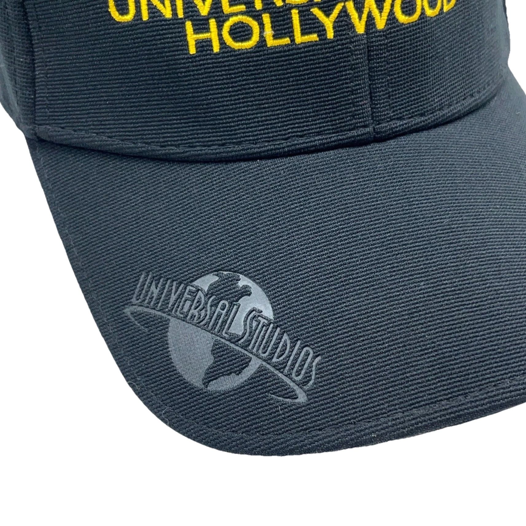 Vintage Universal Studios Hollywood Hat Cap Stretch Fit L/XL Black Performance Logo 90s Retro Disney Mens Baseball Cap Hat Size ONE SIZE - 3 Thumbnail