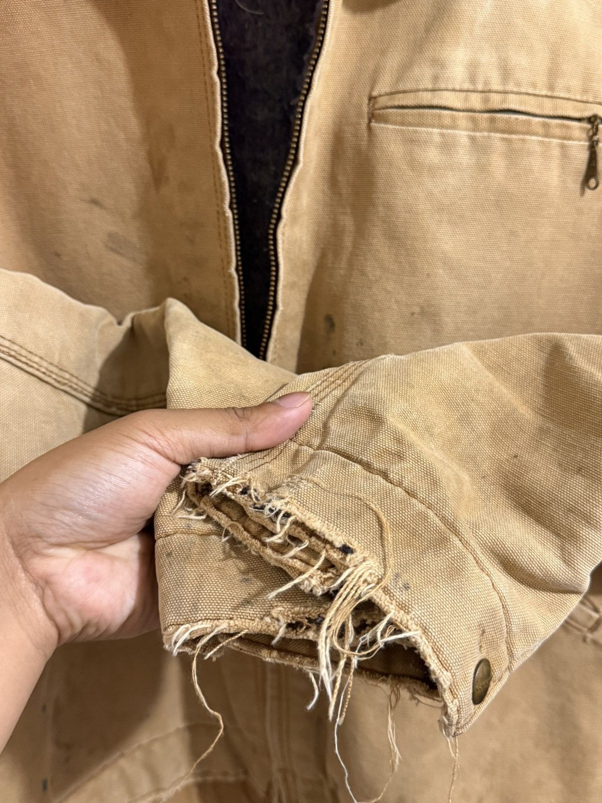 Carhartt Vintage 80s Carhartt Detroit Jacket 6BLJ BRN 🤎 Size US S / EU 44-46 / 1 - 4 Thumbnail