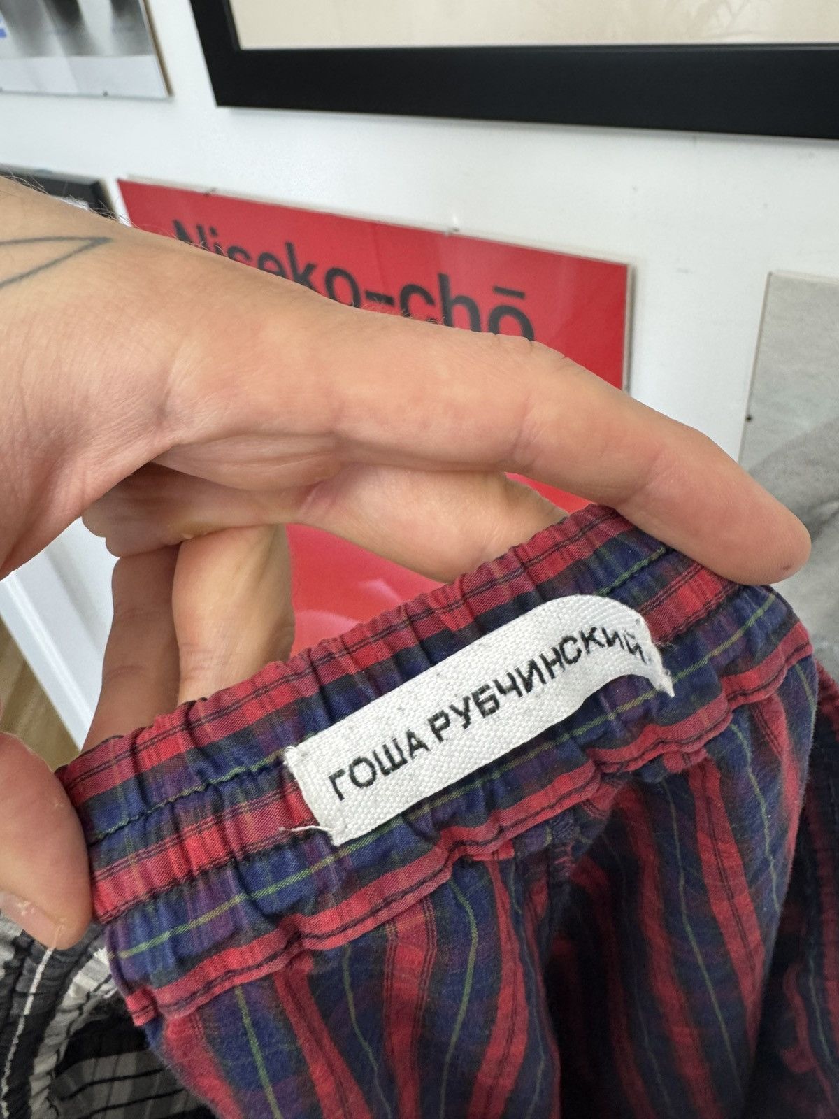 Gosha Rubchinskiy Gosha Rubchinskiy Shorts Checkered Streetwear Archive Rare Size US 28 / EU 44 - 3 Thumbnail