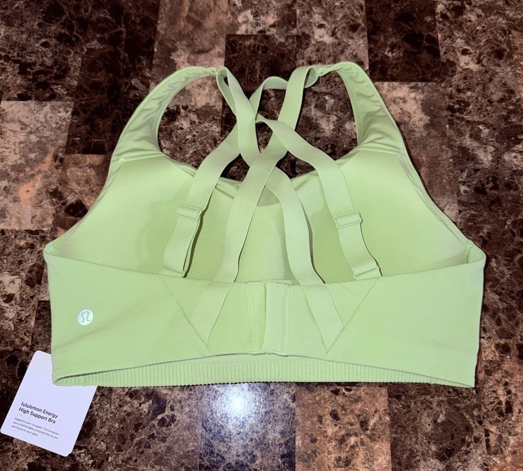 Lululemon LULULEMON ENERGY HIGH SUPPORT BRA LEMONGRASS SIZE 34DD NWT Size XXS / US 00 / IT 34 - 3 Thumbnail