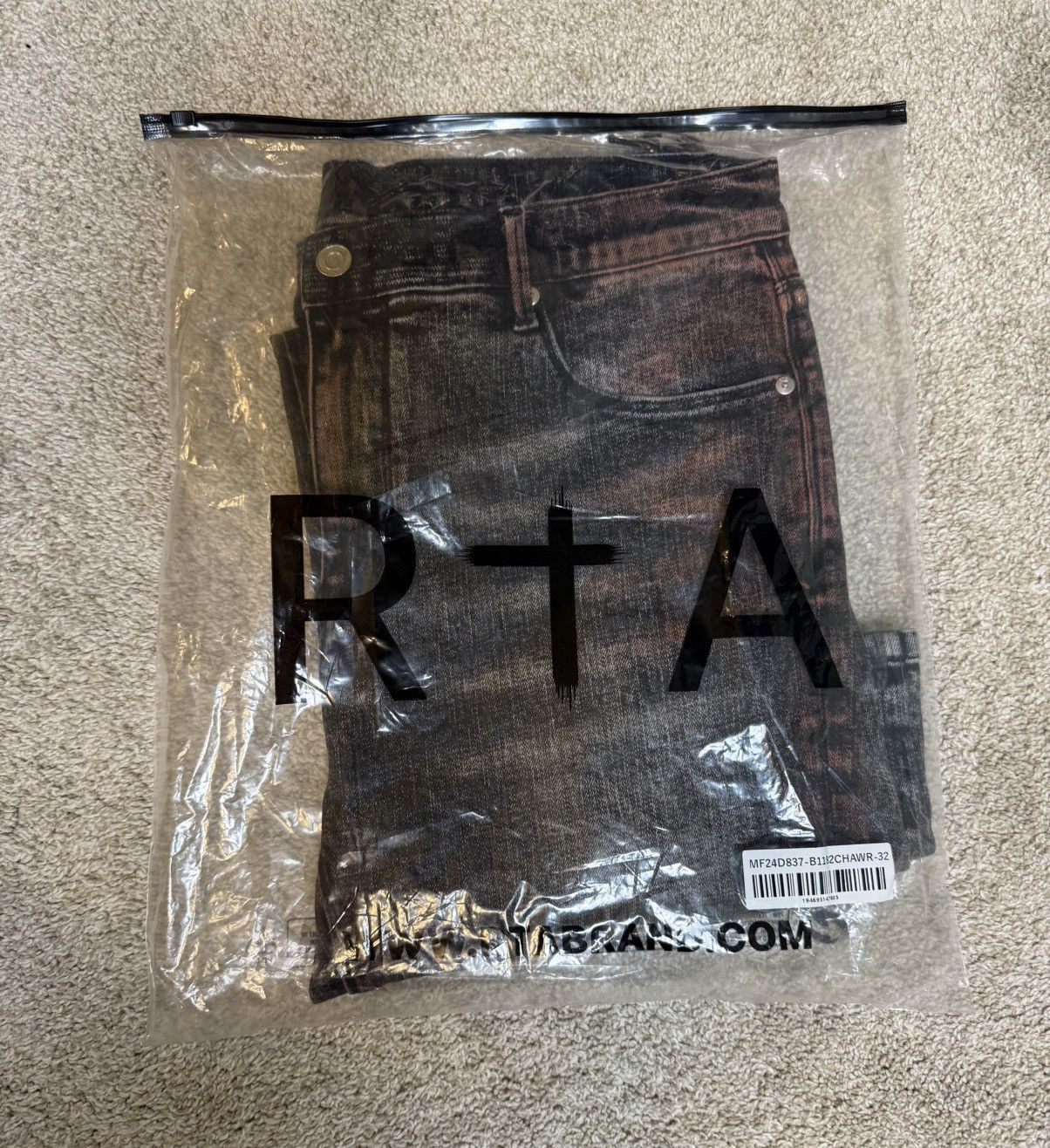 Rta RTA Clayton Charcoal Acid Wash Skinny Jeans Size US 32 / EU 48 - 7 Thumbnail