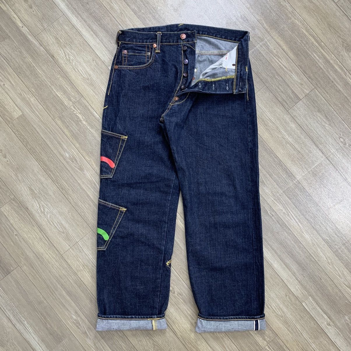 Evisu × Japanese Brand Rare Y2K Evisu Daicock Multipocket Selvedge Jeans Size US 30 / EU 46 - 7 Thumbnail