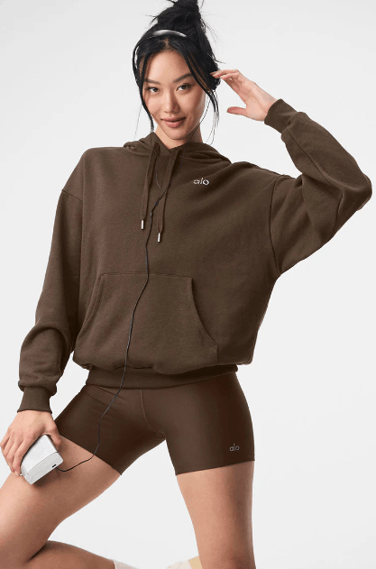 Alo ALO 'Accolade' Espresso Pullover Hoodie Size US XS / EU 42 / 0 - 1 Preview