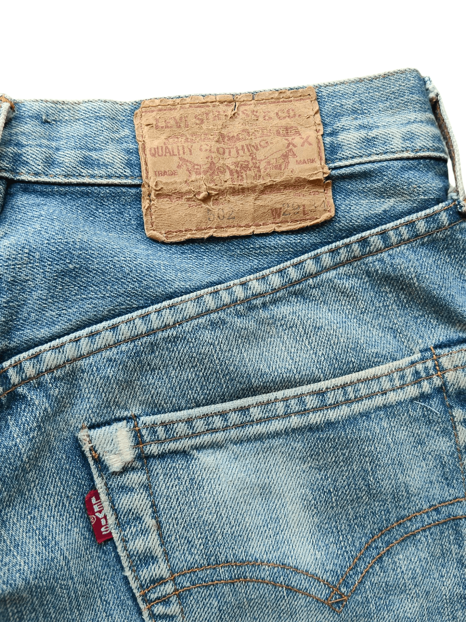 Levi's × Vintage vintage levis 502 big e selvedge Size US 29 - 6 Thumbnail