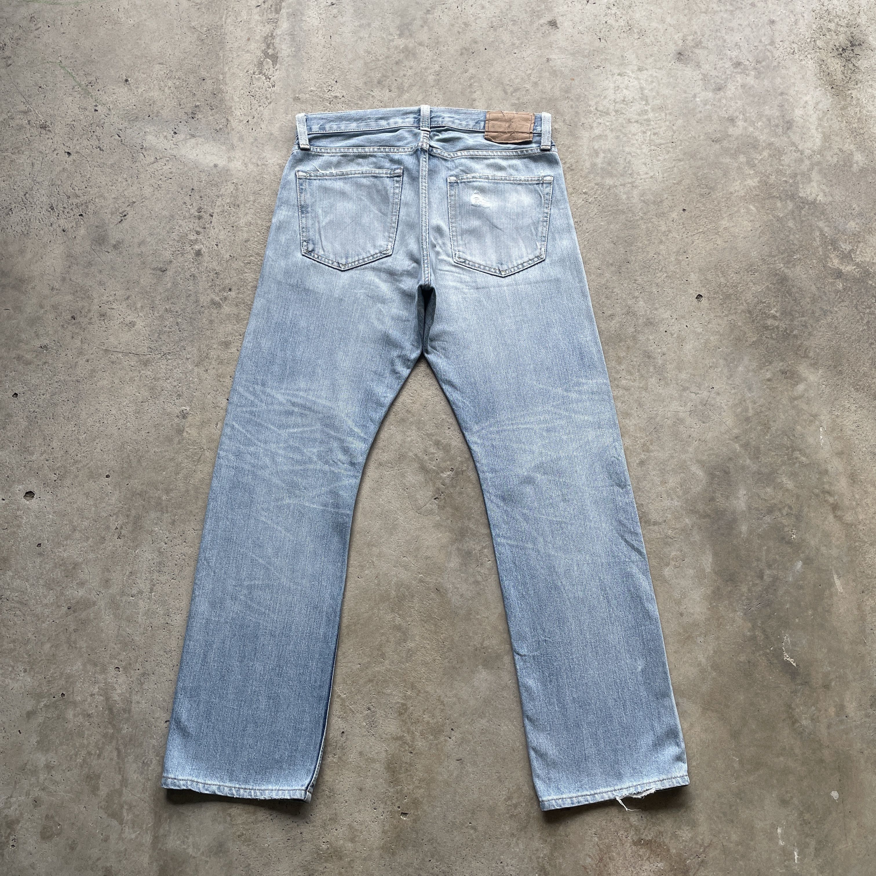 Japanese Brand × StraightFaded VINTAGE MADE IN NIPPON JEANS JAPAN FADED STRAIGHT PANTS W32 Size US 32 / EU 48 - 11 Thumbnail