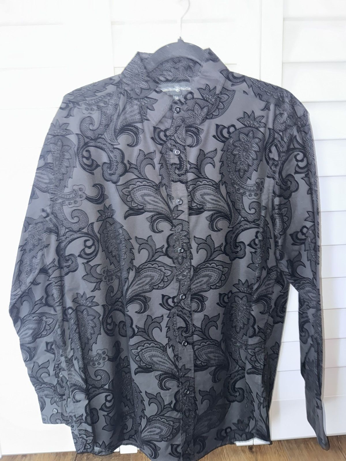 Beverly Hills Polo Club Vintage Beverly Hills Polo Club Black Paisley Shirt – Size M Size US M / EU 48-50 / 2 - 5 Thumbnail