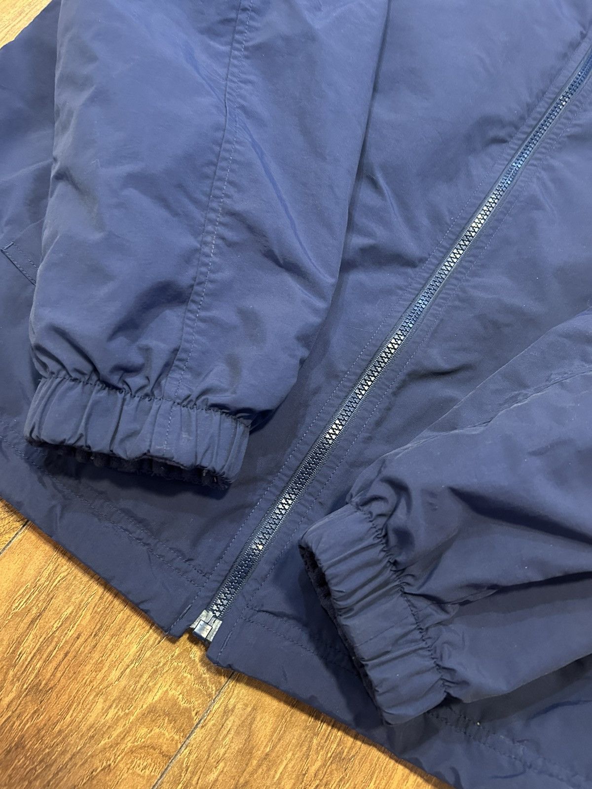 L.L. Bean Vintage LL Bean Reversible Fleece Nylon Jacket Navy Mens XL Size US L / EU 52-54 / 3 - 4 Thumbnail