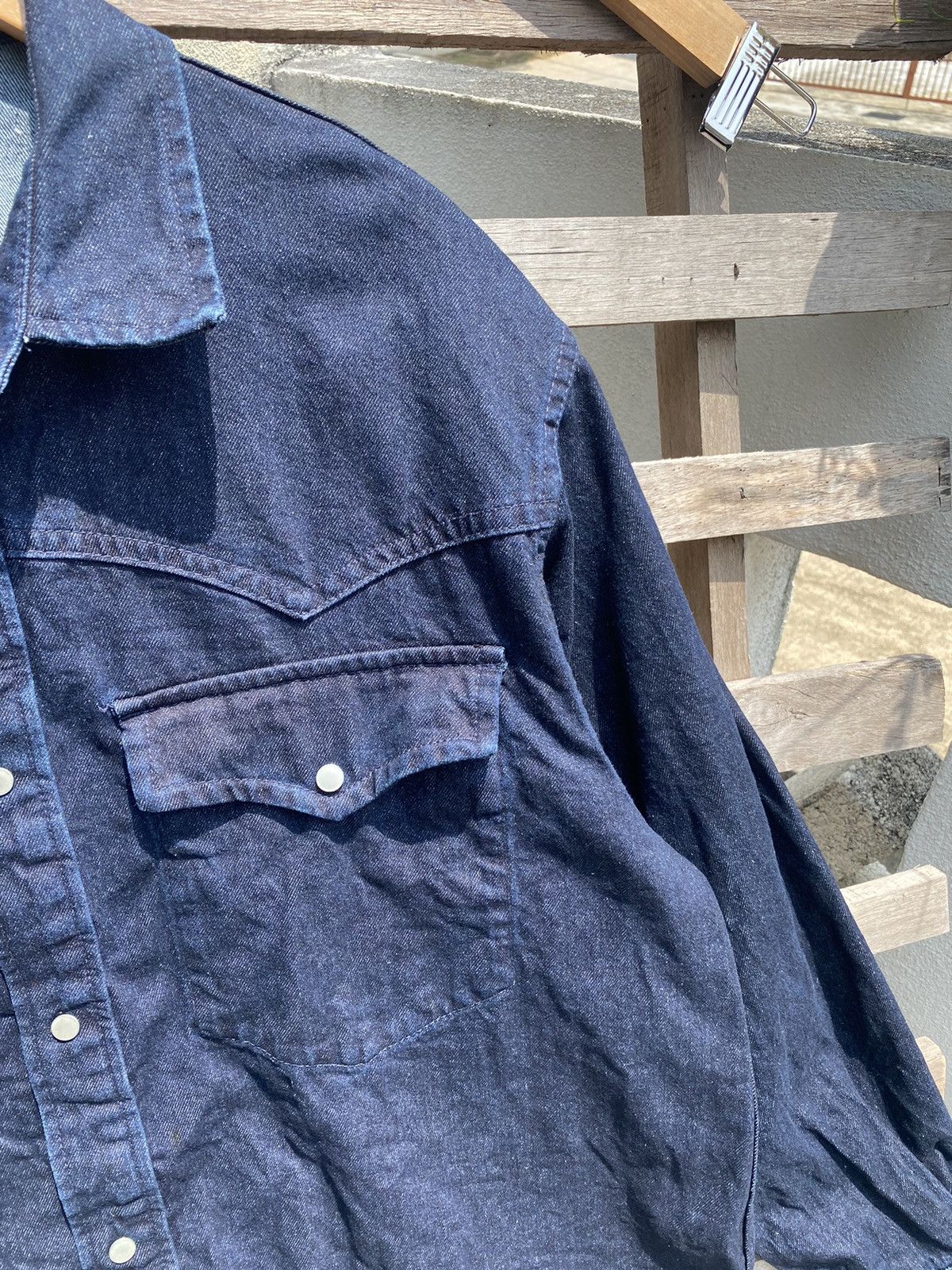 GU GU Blue Denim Jacket Big Size Size US XL / EU 56 / 4 - 4 Thumbnail