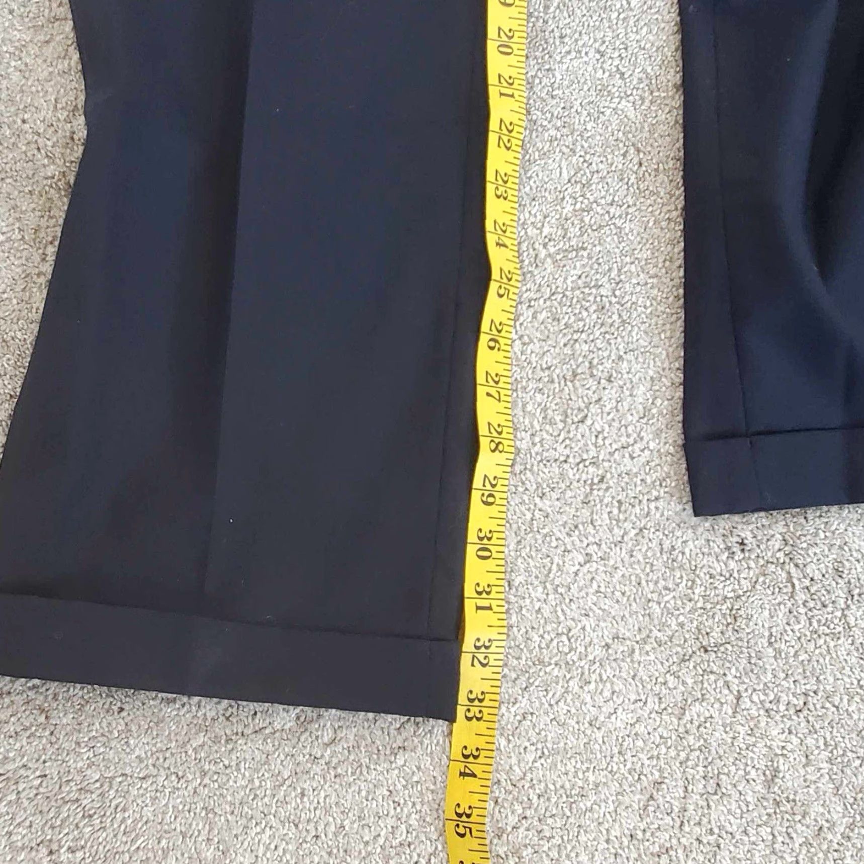 Lands' End VINTAGE Lands' End Pants Dress 100% Wool Blue Mens 37 Reg USA Size US 37 - 7 Thumbnail