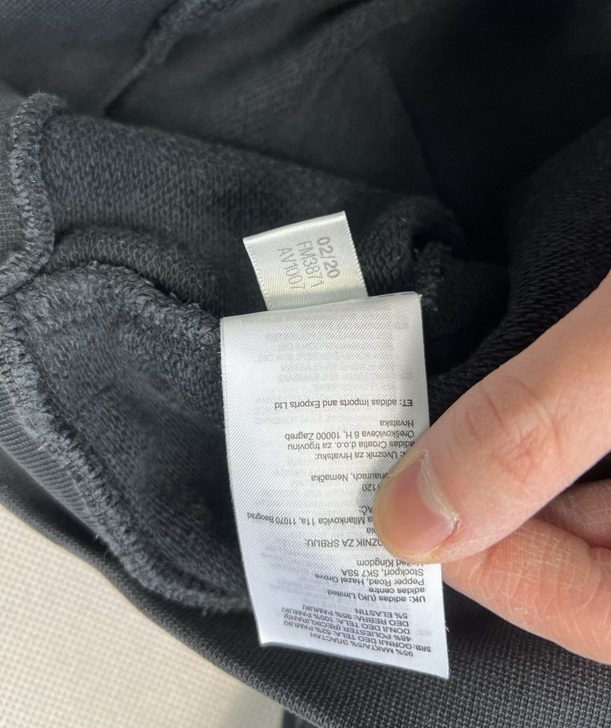 Adidas Hoodie Adidas Outline 3x Logo Black Size US M / EU 48-50 / 2 - 3 Thumbnail