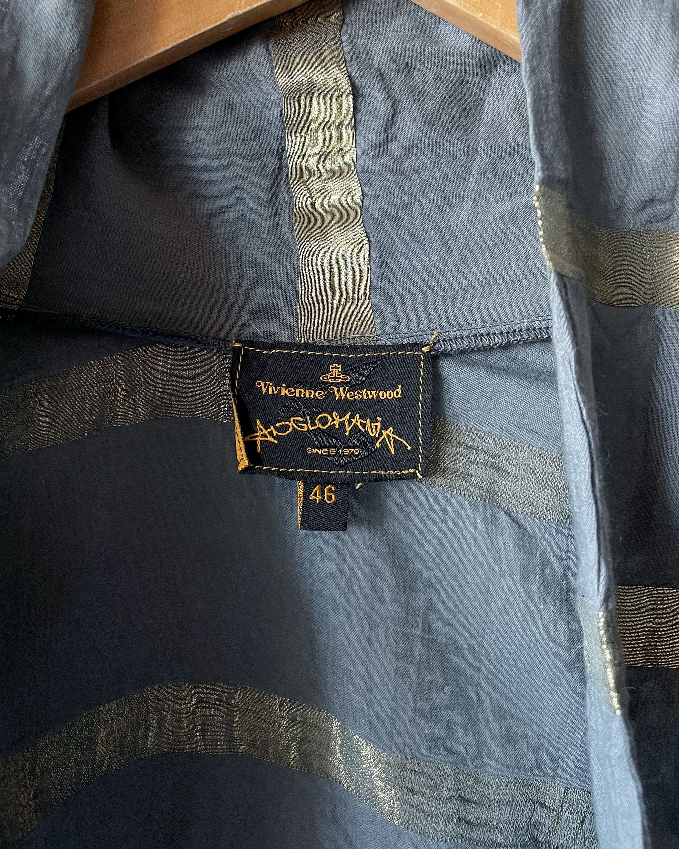 Vivienne Westwood Vintage Vivienne Westwood Anglomania Draped Blouse Size L / US 10 / IT 46 - 7 Thumbnail