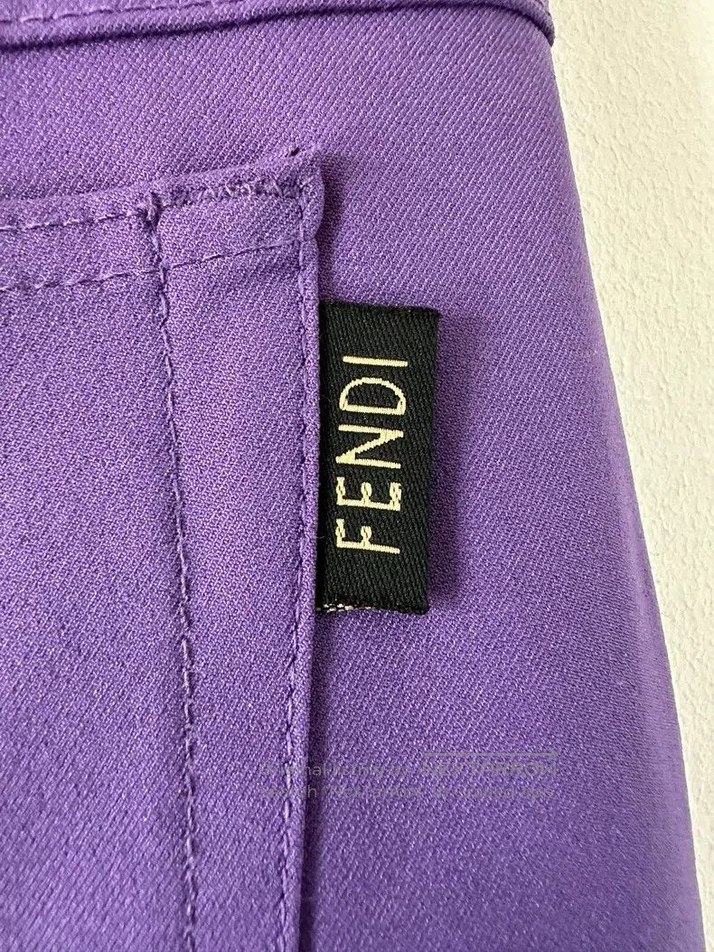 Fendi Fendi Purple Women's Versatile Casual Pants Size 28" / US 6 / IT 42 - 5 Thumbnail