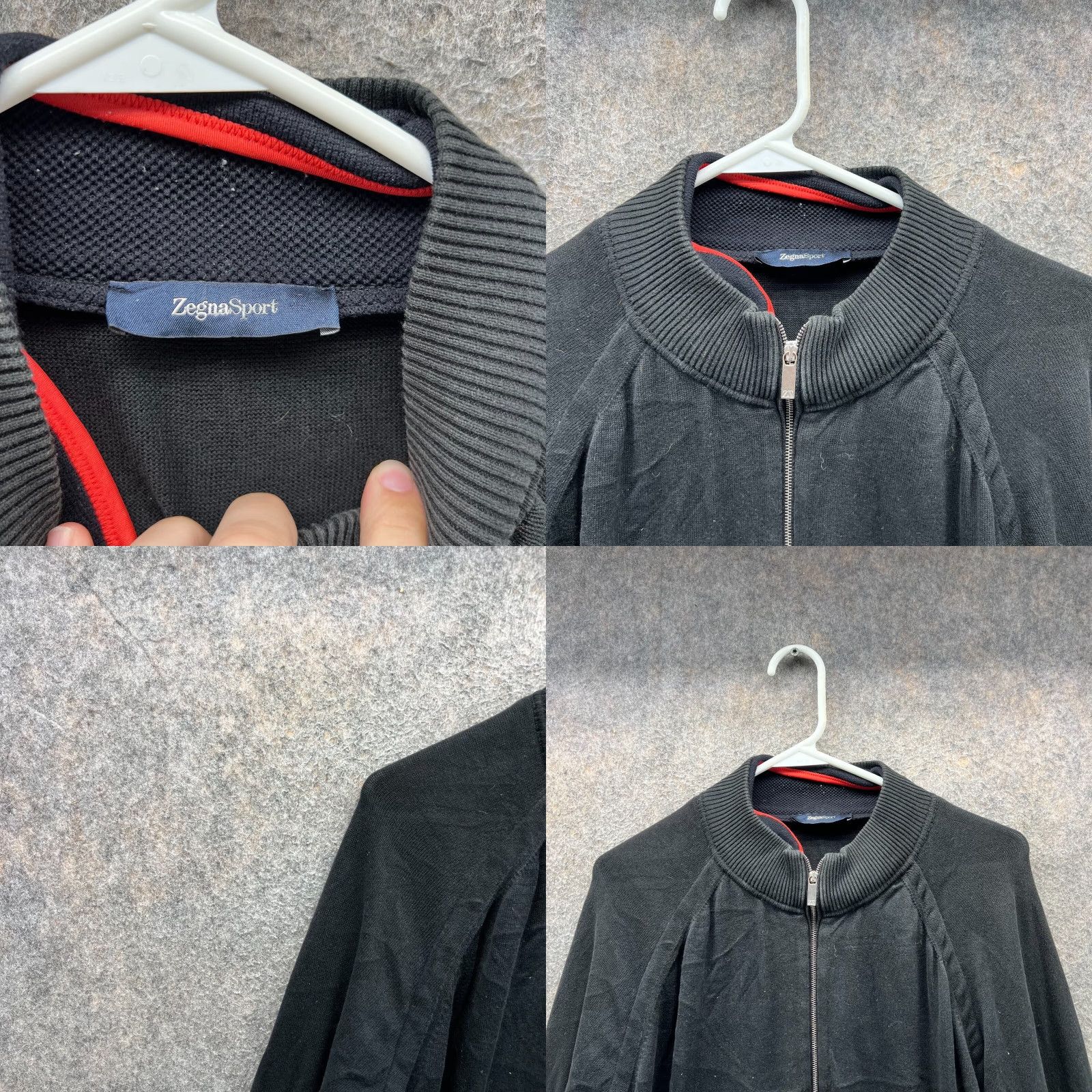 Ermenegildo Zegna VINTAGE Ermenegildo Zegna Sport Jacket Mens M Black Full Zip Bomber Aviator Size US M / EU 48-50 / 2 - 8 Thumbnail