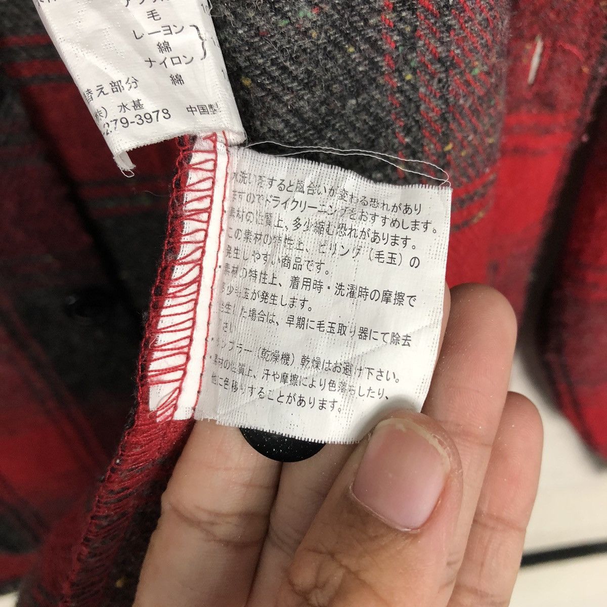 Flannel × Japanese Brand × Vintage 📌Vintage Wool Shirt Jacket Tartan Gembony Issey Miyake Size US L / EU 52-54 / 3 - 22 Thumbnail