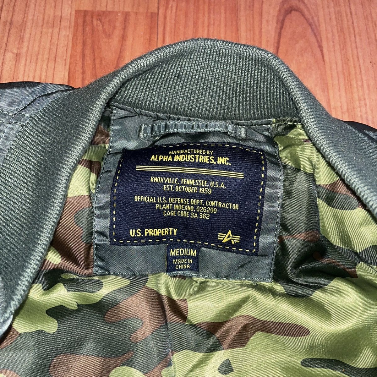 Alpha Industries Vintage Alpha Industries Airborne Camo Lined Bomber Jacket M Size US M / EU 48-50 / 2 - 6 Thumbnail