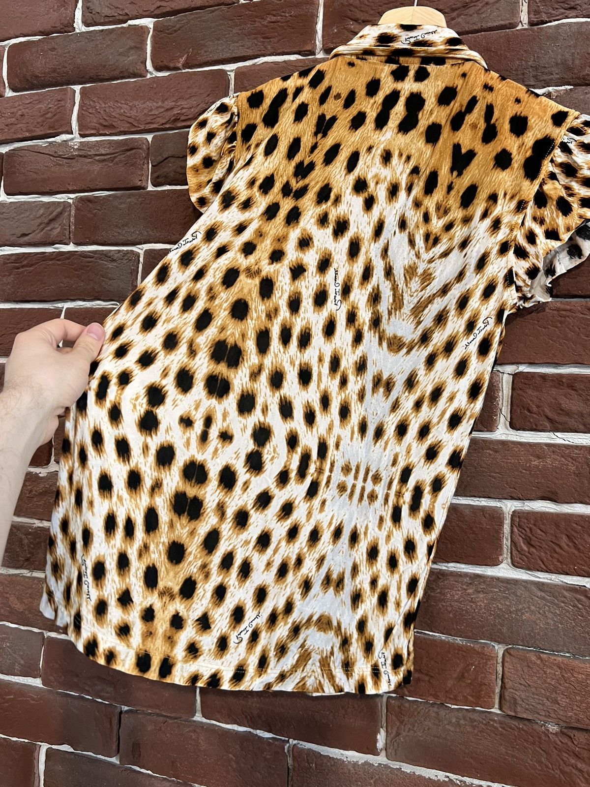 Rare Roberto Cavalli Leopard Print Button Shirt Designer S