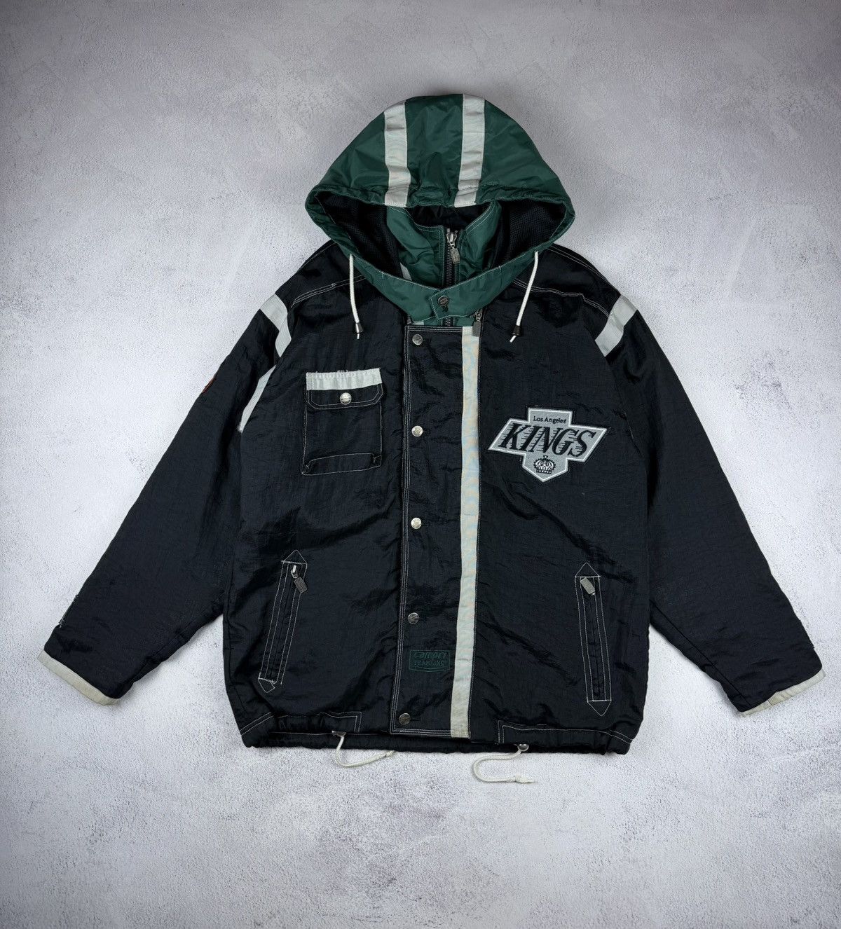Vintage Vintage 90 x Campri Los Angeles Kings Jacket Hooded Men’s Size US M / EU 48-50 / 2 - 1 Thumbnail