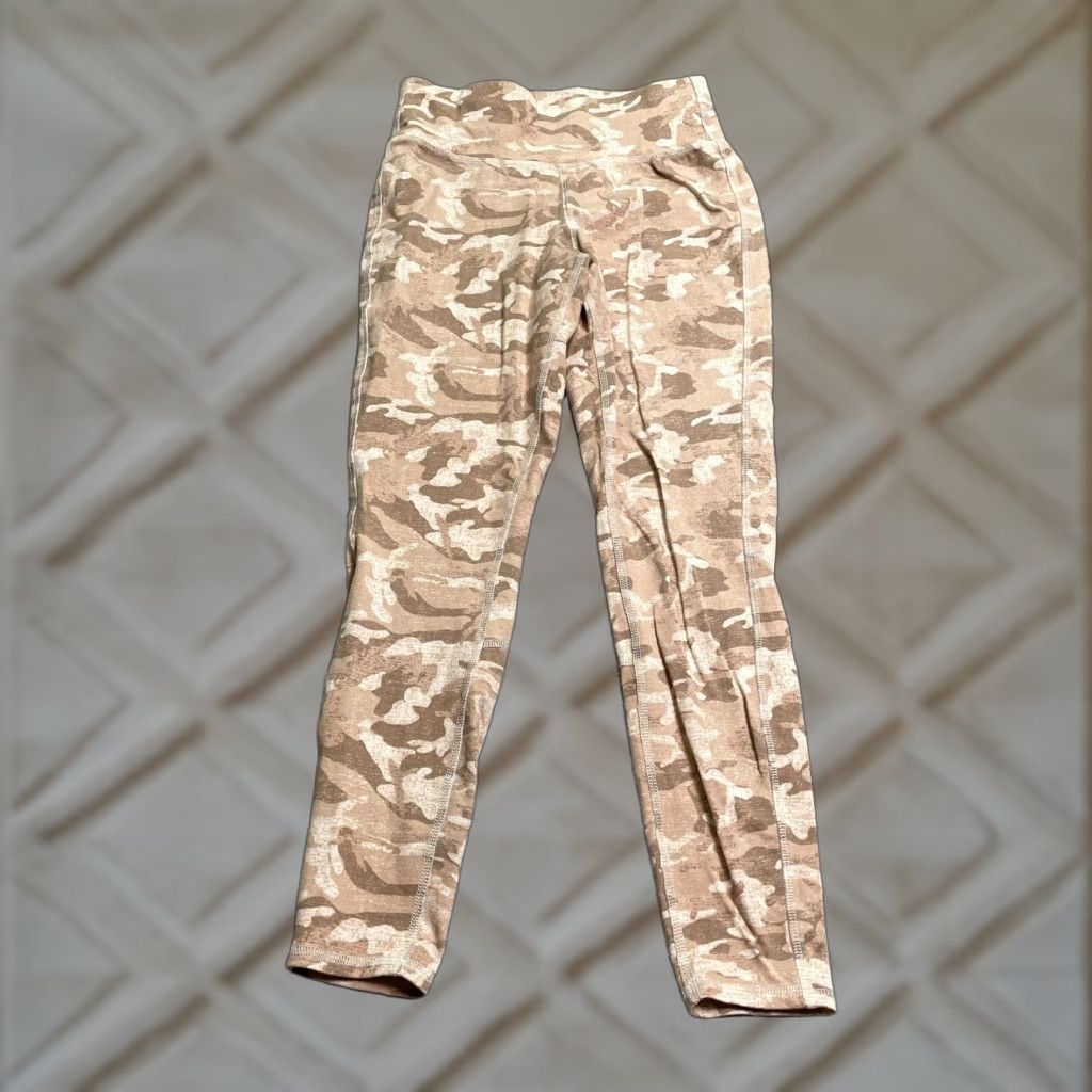Vintage Wonderly Studio Compression Leggings Womens Medium Brown Camouflage Active 26x25 Size 32" / US 10 / IT 46 - 1 Thumbnail