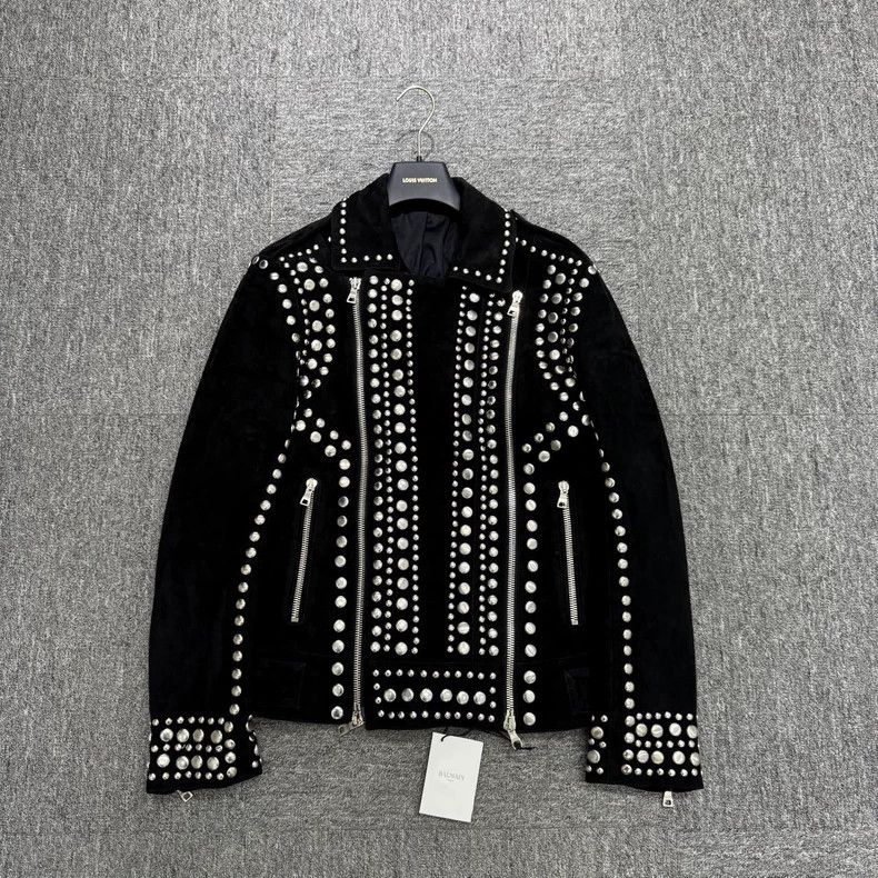 Balmain Balmain Studded Jacket Size 50 with Tags Size US L / EU 52-54 / 3 - 1 Thumbnail