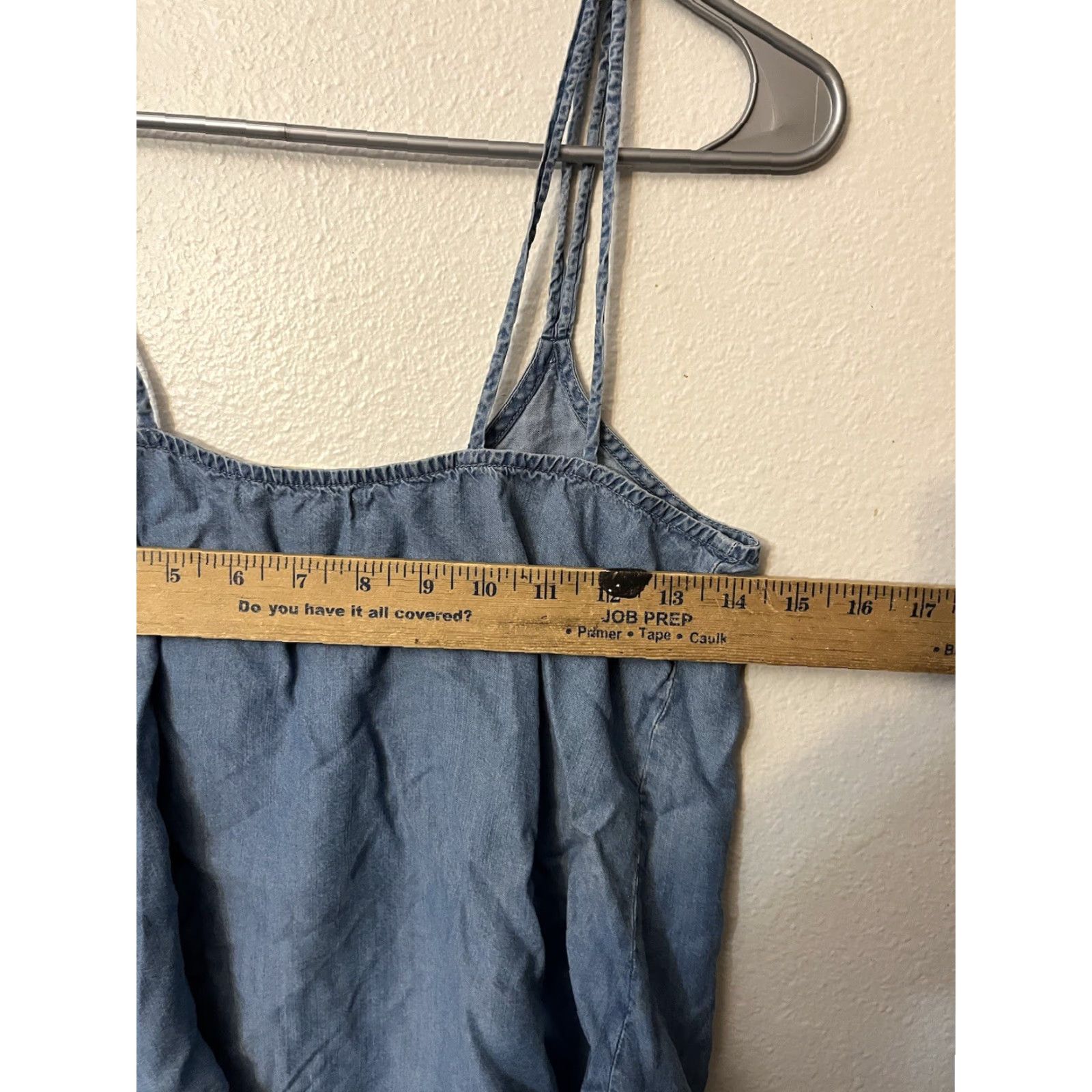 Anthropologie VINTAGE Cloth & Stone Tank Top Chambray Tencel Women XS Blue Adult Tank 100% Tencel Chambray, 90s/Anthropologie-inspired Women’s Clothing Size XS / US 0-2 / IT 36-38 - 5 Thumbnail