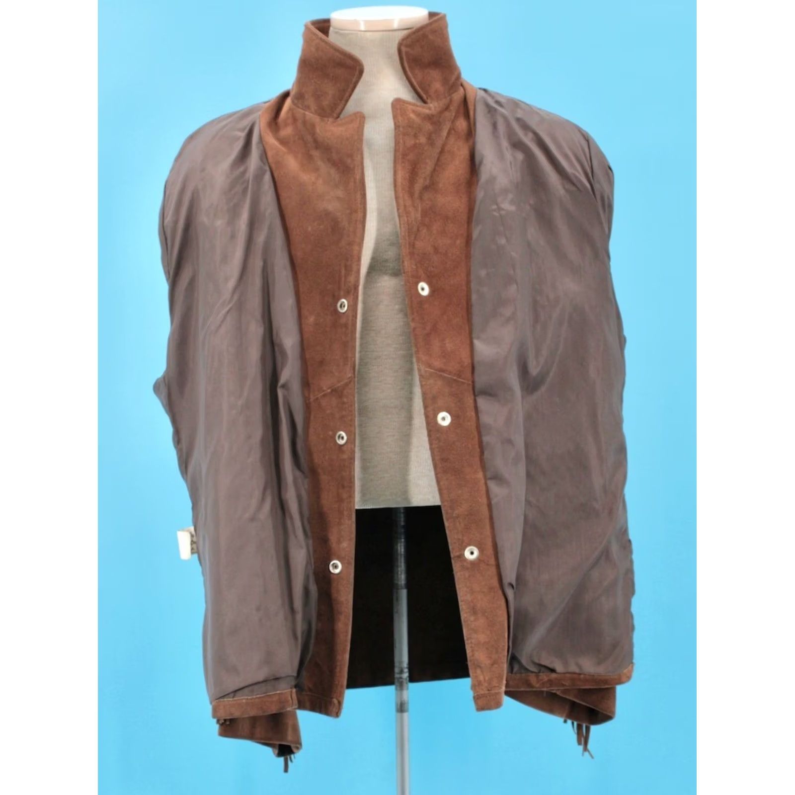 Vintage VINTAGE Excelled 70s Suede Fringe Jacket L Brown Mens Size US L / EU 52-54 / 3 - 7 Thumbnail