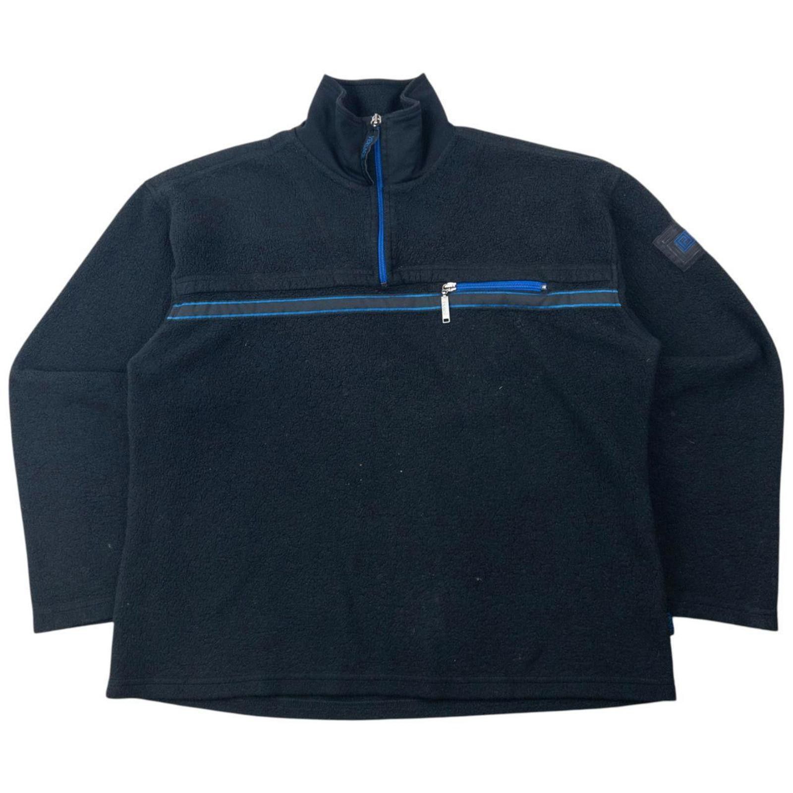 Versace Vintage 90s Versace Jeans Couture Q Zip Fleece Sweatshirt S Size US S / EU 44-46 / 1 - 1 Thumbnail