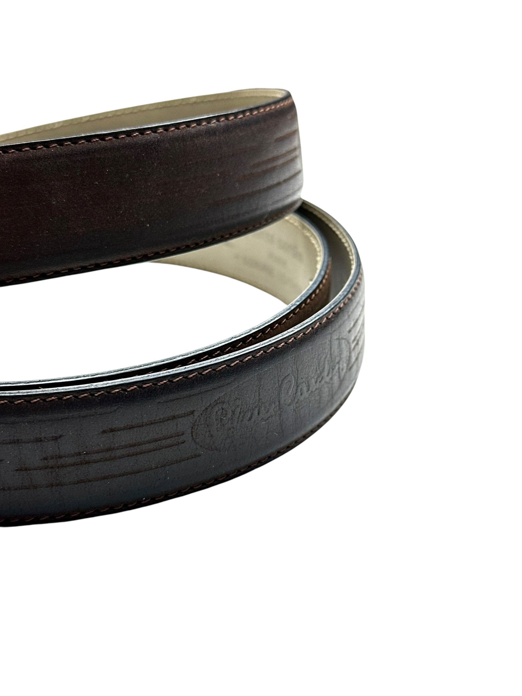 Pierre Cardin Pierre Cardin Leather Gold Buckle Belt Size ONE SIZE - 4 Thumbnail