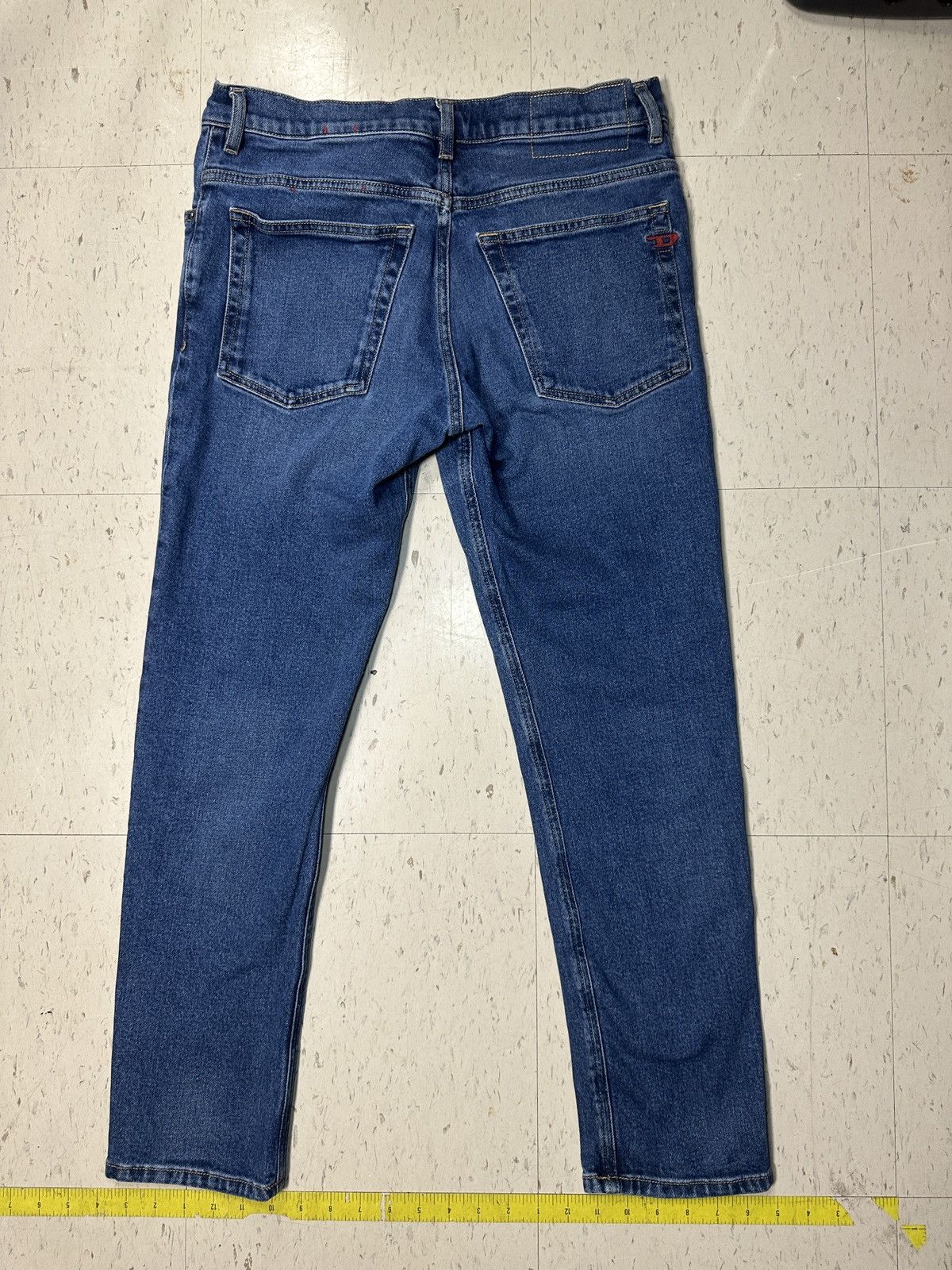 Diesel Skinny Blue Denim Jeans Button Logo Pockets Men