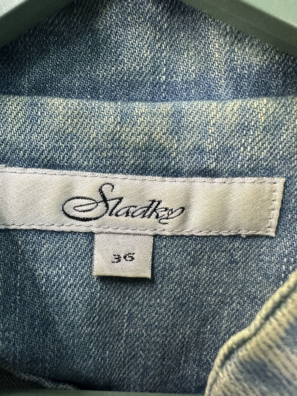Vintage Rare Vintage Sladky Japan Worn Denim Jacket Z209 Size M / US 6-8 / IT 42-44 - 11 Thumbnail