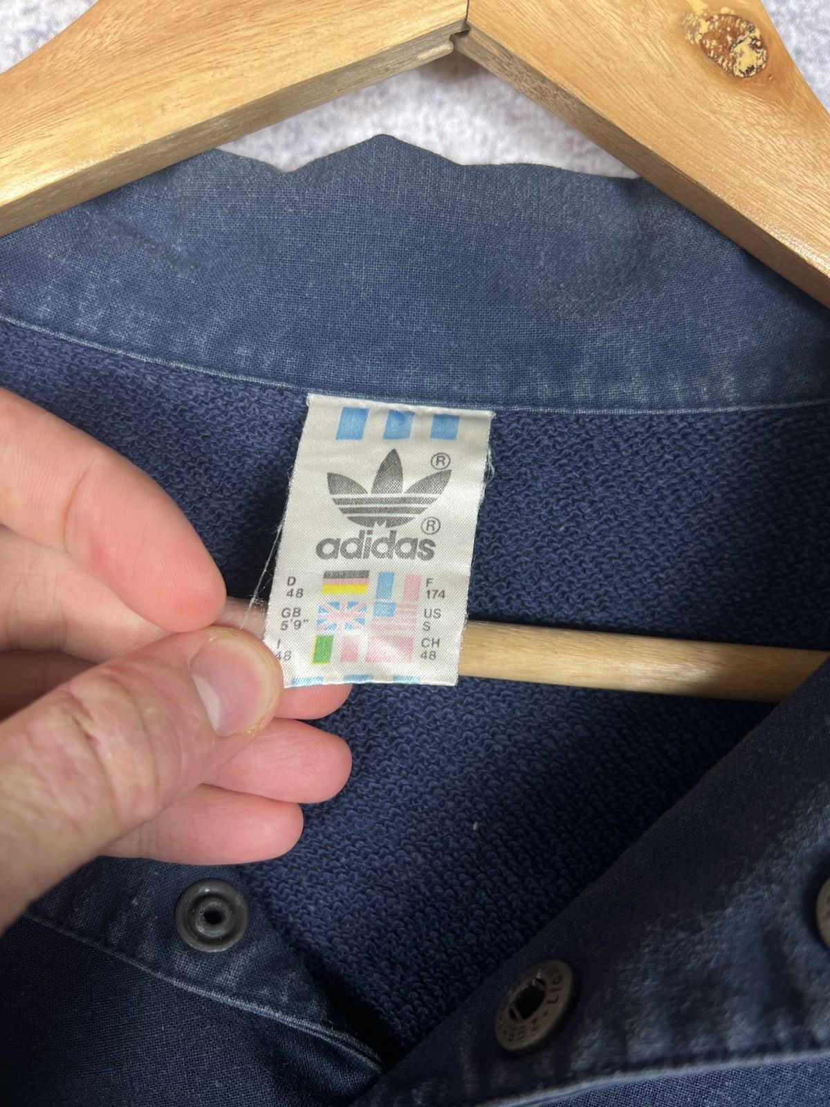 Adidas Vintage 80s Adidas Patch Logo Sweatshirt 1/4 Sweater Size US S / EU 44-46 / 1 - 8 Thumbnail