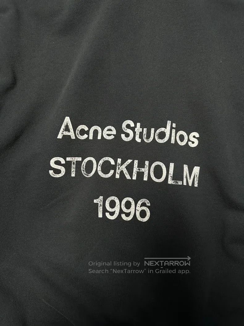 Acne Studios Acne Studios 1996 Dyed Fleece Distressed Hoodie Size XXS / US 00 / IT 34 - 2 Thumbnail