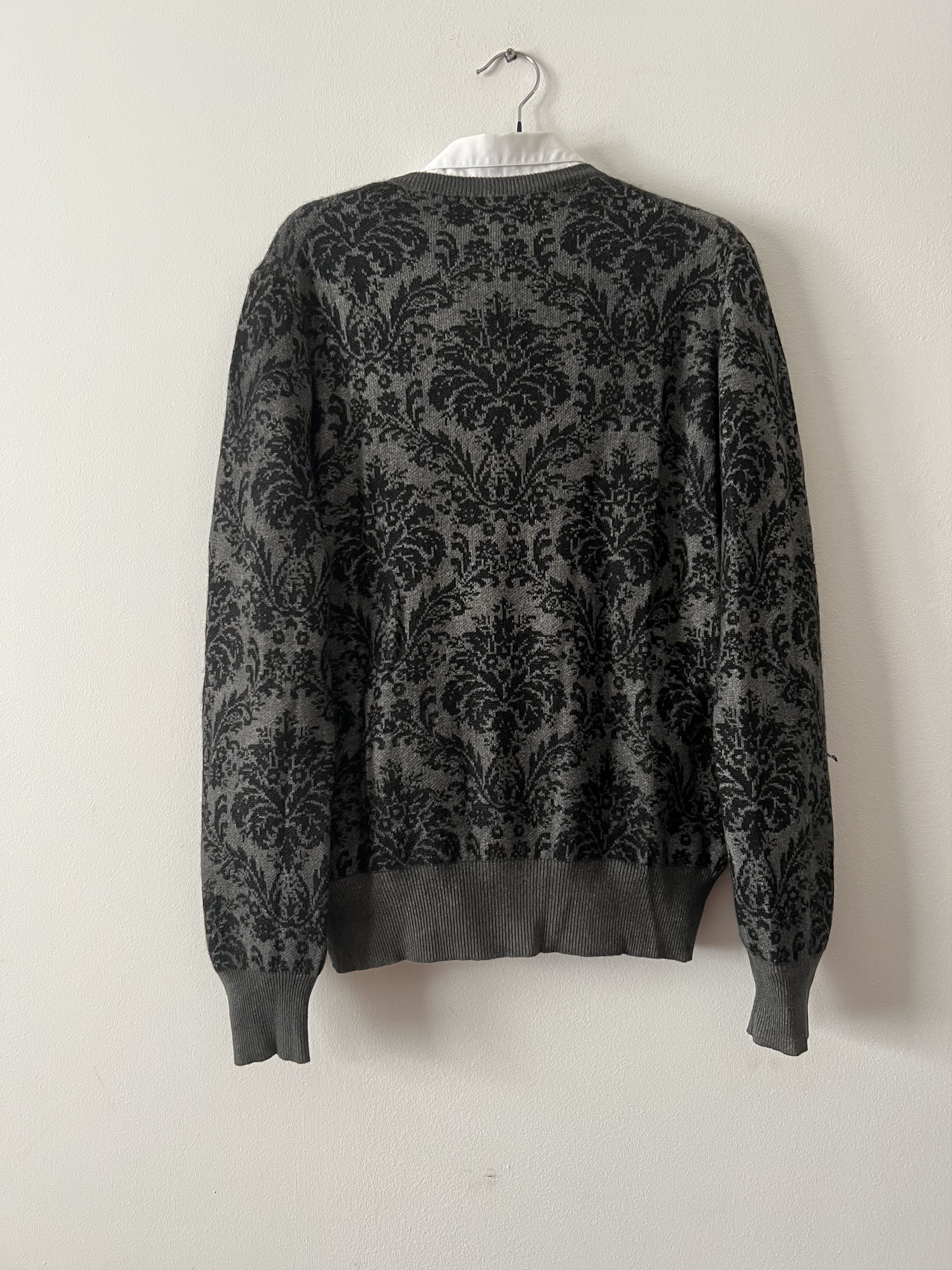 Avant Toi Floral Cashmere Sweater Jacquard Size US M / EU 48-50 / 2 - 3 Thumbnail
