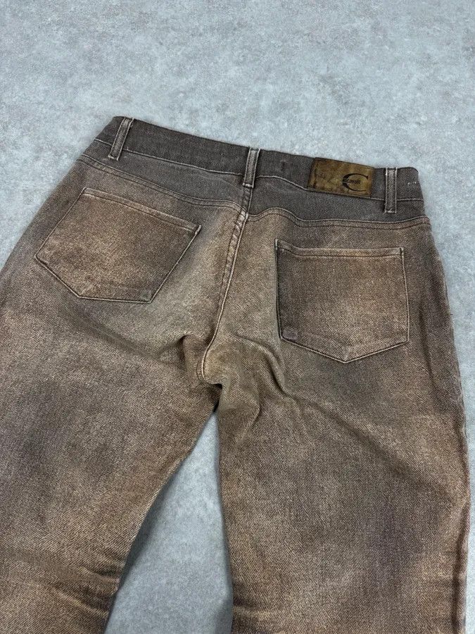 Roberto Cavalli SS2004 Cavalli Brown Overprint Sunset Pants Size 25" / US 0 / IT 36 - 7 Thumbnail