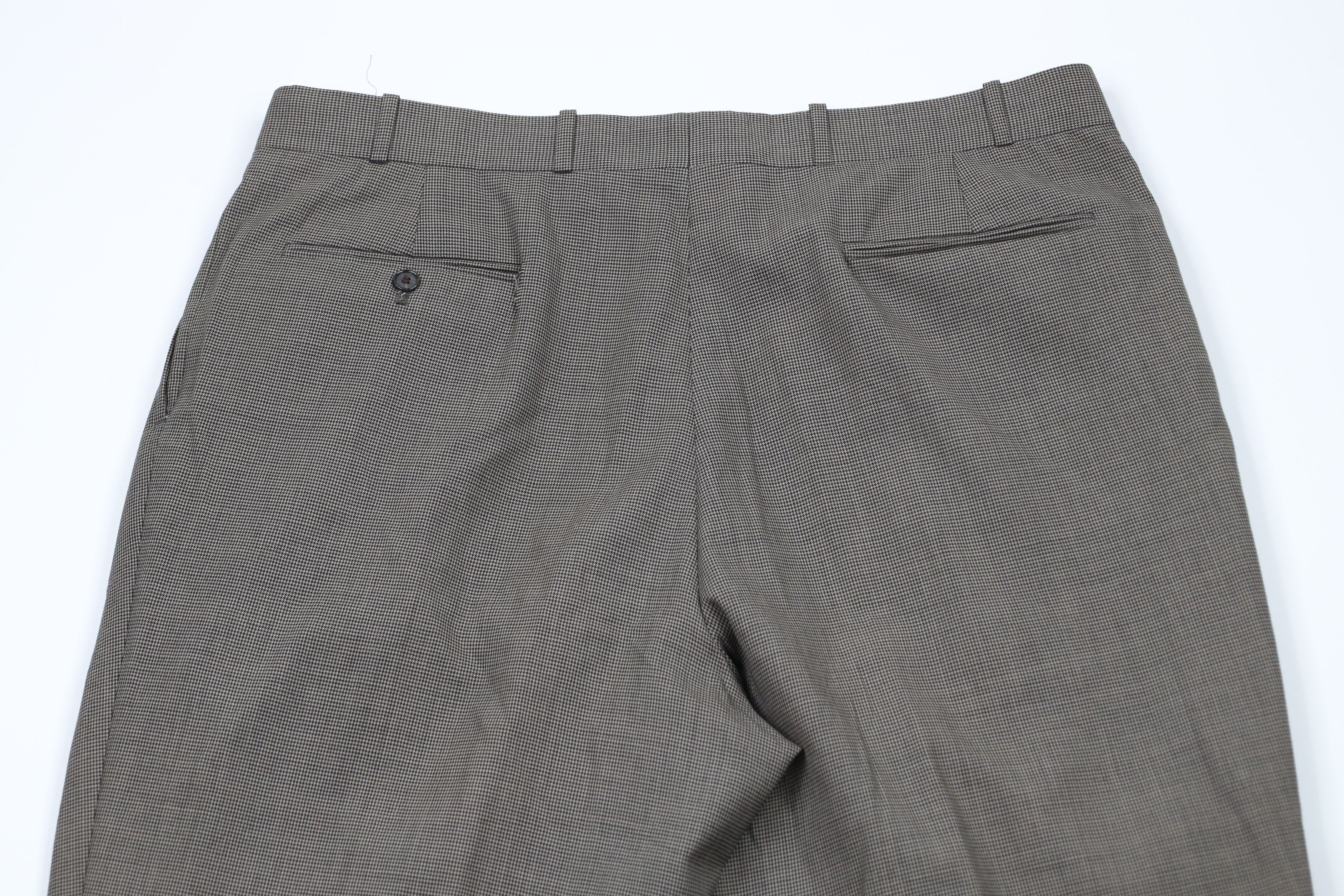 Vintage Vintage 90s Streetwear Wool Houndstooth Wide Leg Chino Pants Size US 38 / EU 54 - 12 Thumbnail