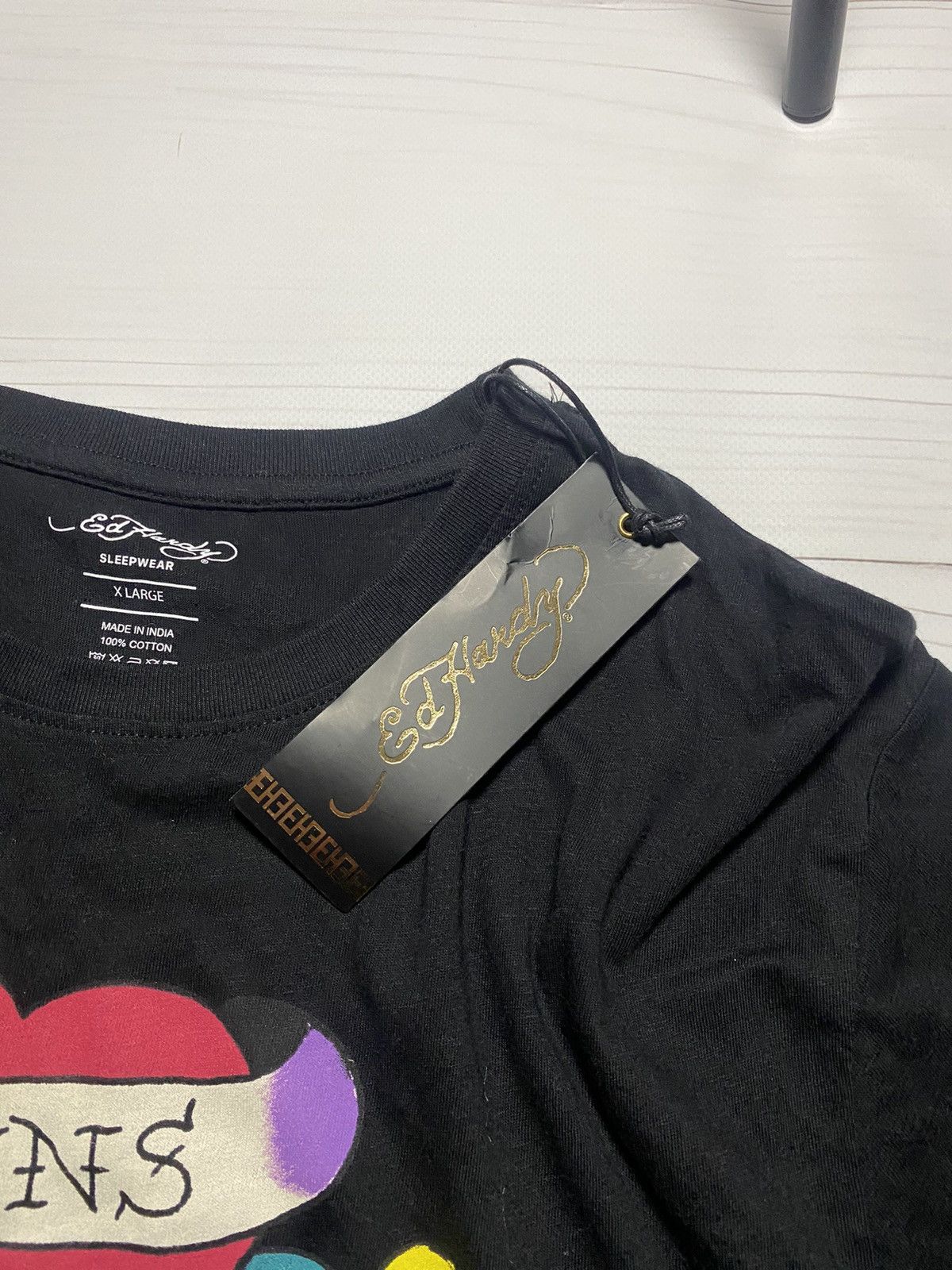 Christian Audigier × Ed Hardy × Vintage Vintage Ed Hardy sleepwear new Tiger Big logo y2k t shirt Size US XL / EU 56 / 4 - 6 Thumbnail