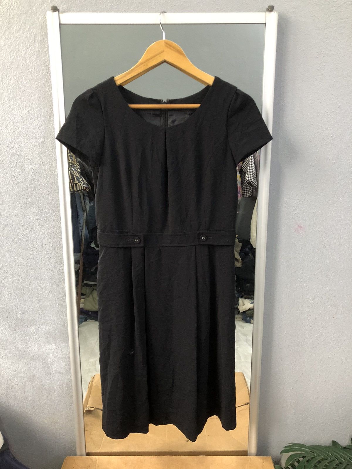 Michel Klein Michel Klein Paris Black Elegant Midi Dress Size XS / US 0-2 / IT 36-38 - 1 Thumbnail