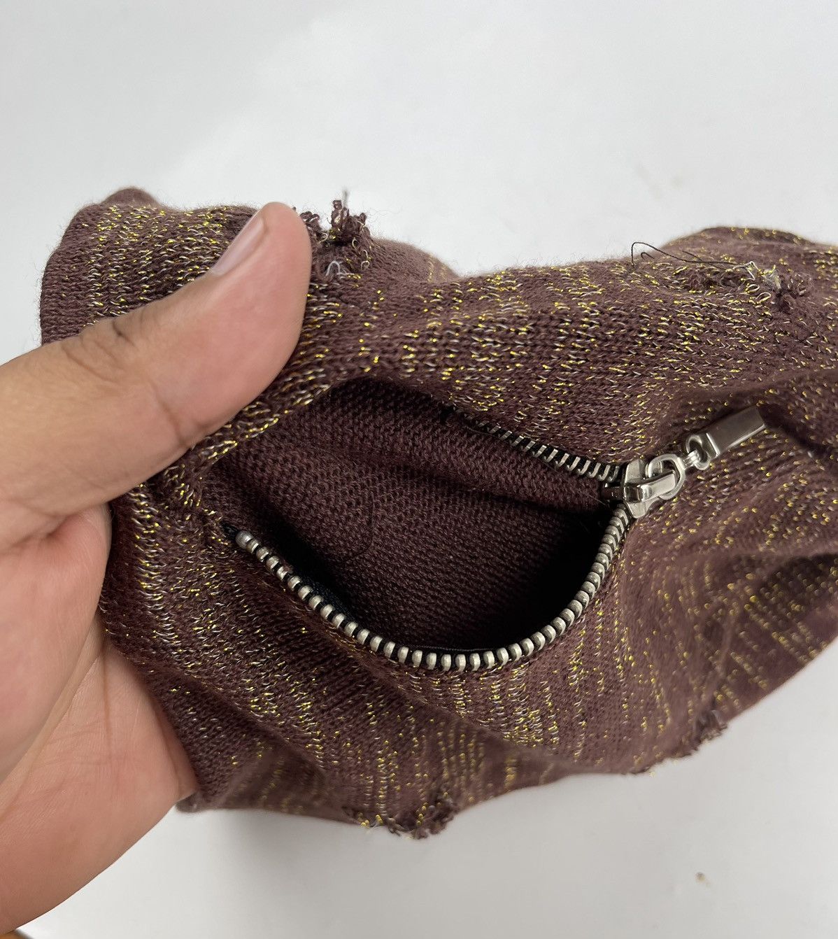 Japanese Brand rare design distressed with zipper pocket beanie hat tc21 Size ONE SIZE - 7 Thumbnail