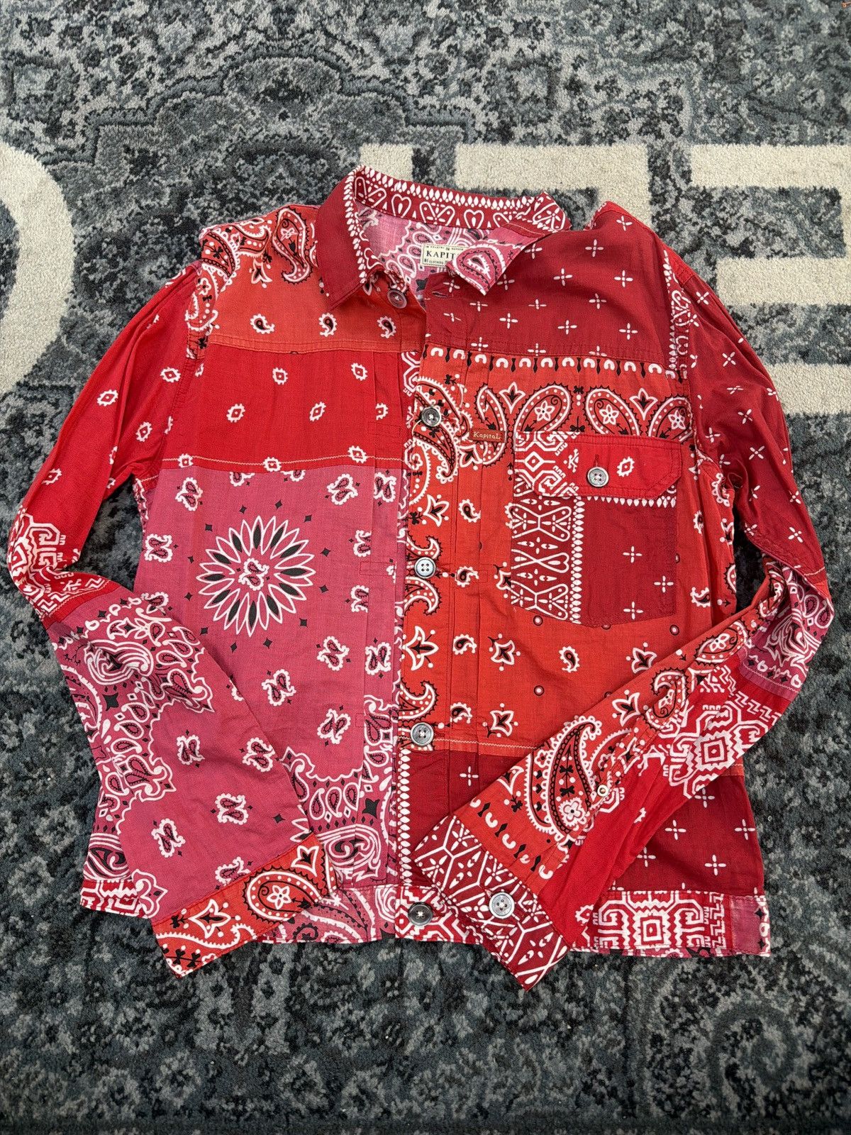 Kapital Kapital bandana button down shirt red Size US XS / EU 42 / 0 - 1 Thumbnail