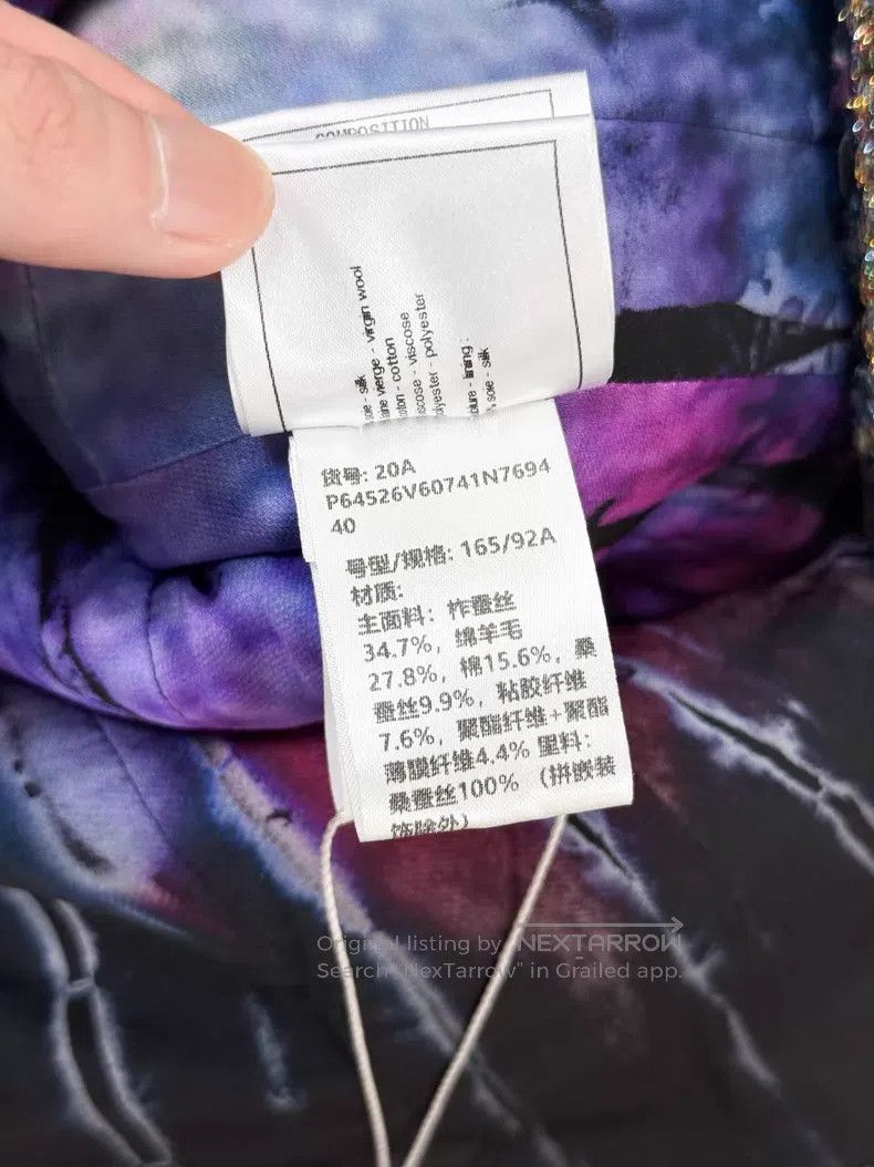 Chanel Chanel Colorful fine flashed bird grid woven tweed long-sl Size S / US 4 / IT 40 - 7 Thumbnail