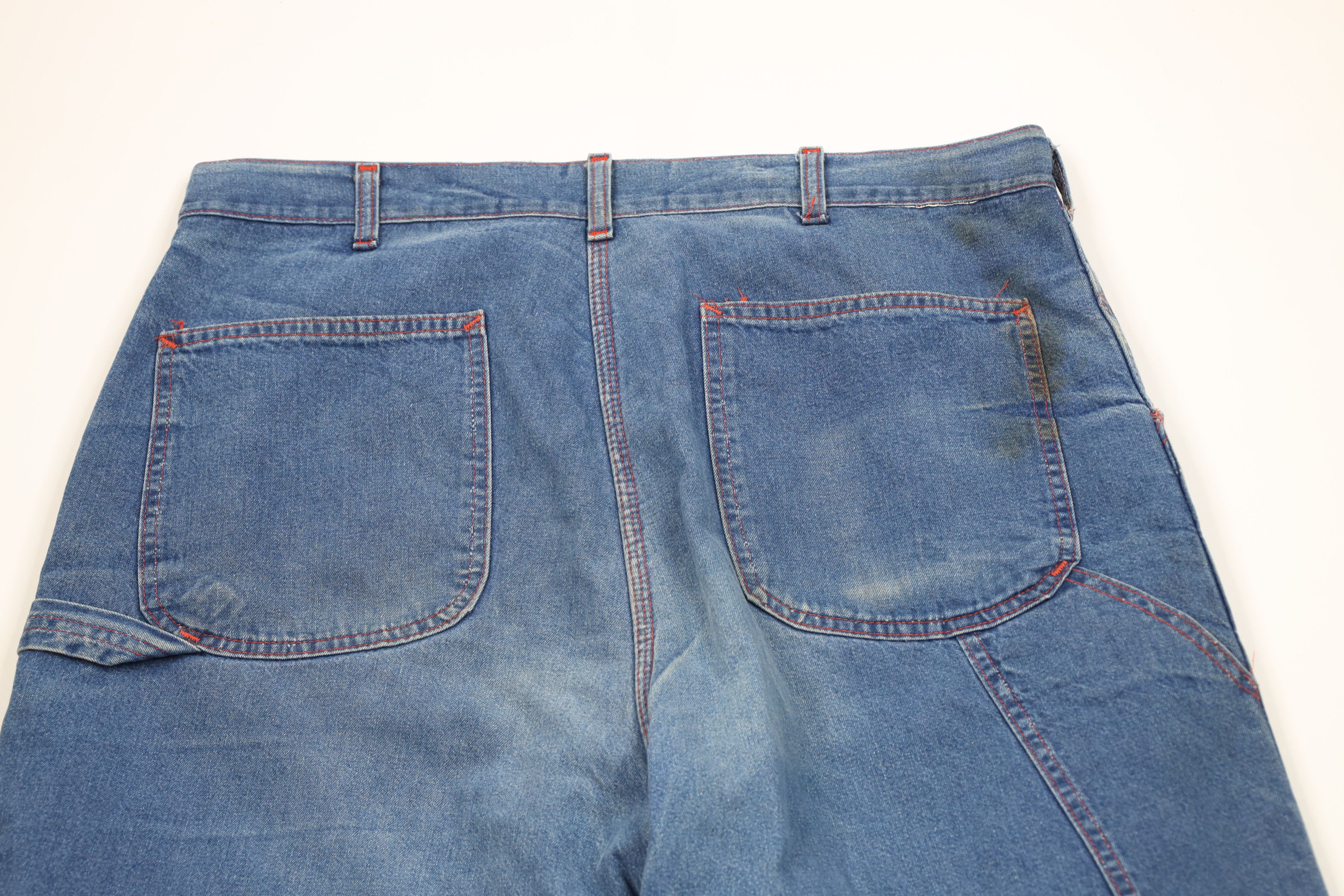 Vintage Vintage 70s Streetwear Lined Wide Leg Dungaree Jeans USA Size US 38 / EU 54 - 13 Thumbnail