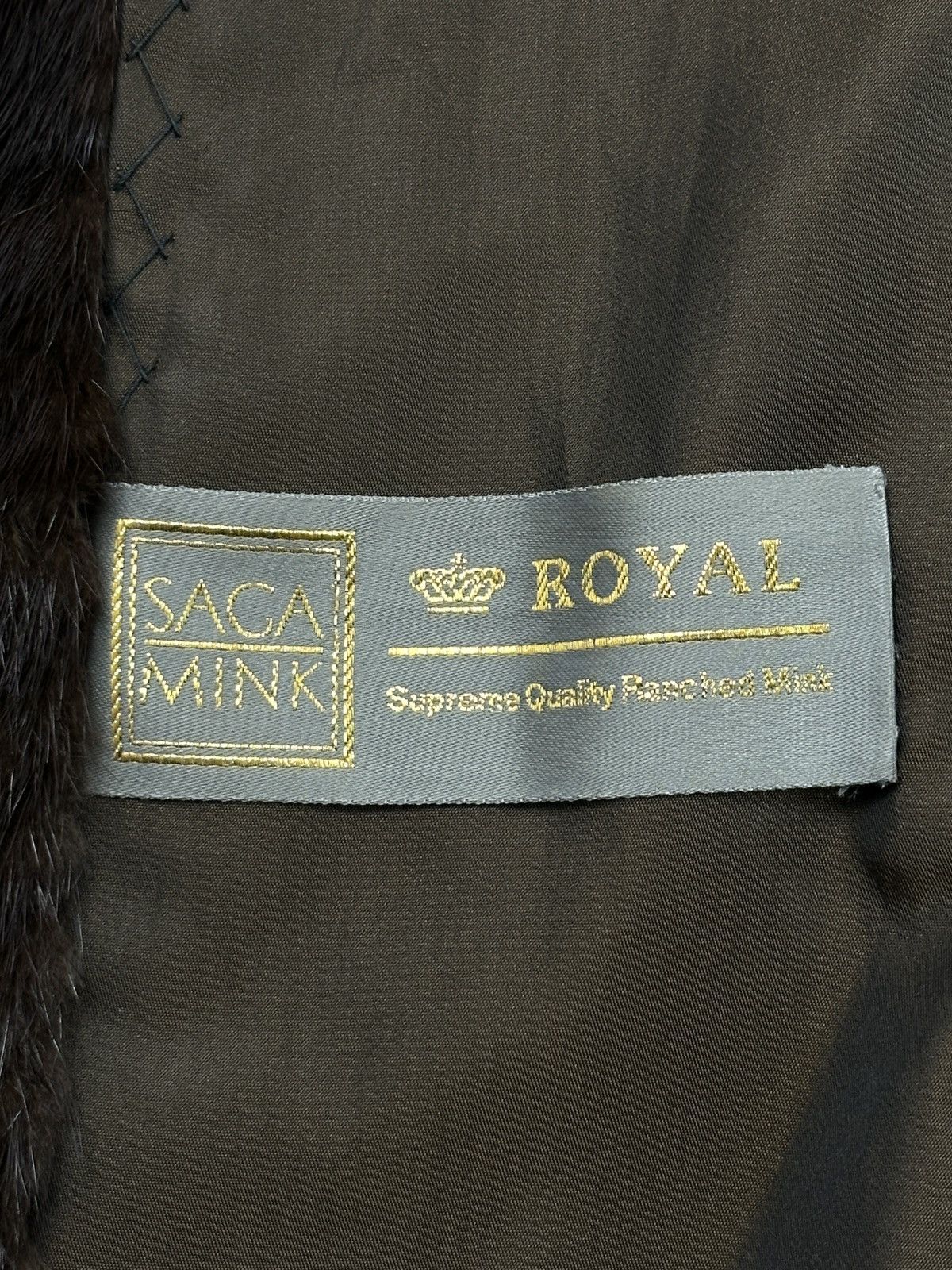 Sagafurs Rare Vintage SAGA Mink Royal Brown Full-Length Fur Lux Coat Size L / US 10 / IT 46 - 5 Thumbnail