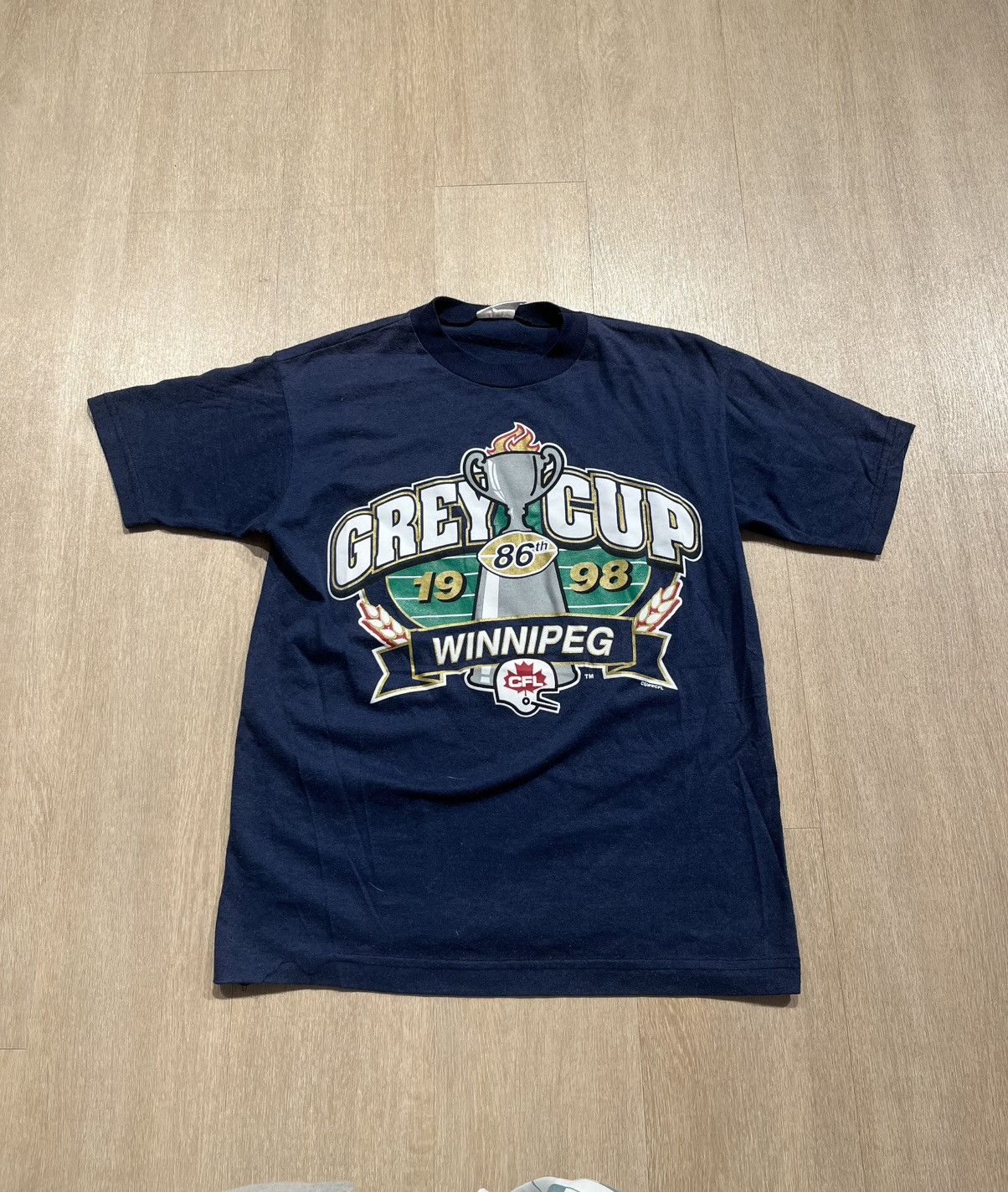 Vintage Vintage Grey Cup Shirt Medium Size US M / EU 48-50 / 2 - 1 Thumbnail