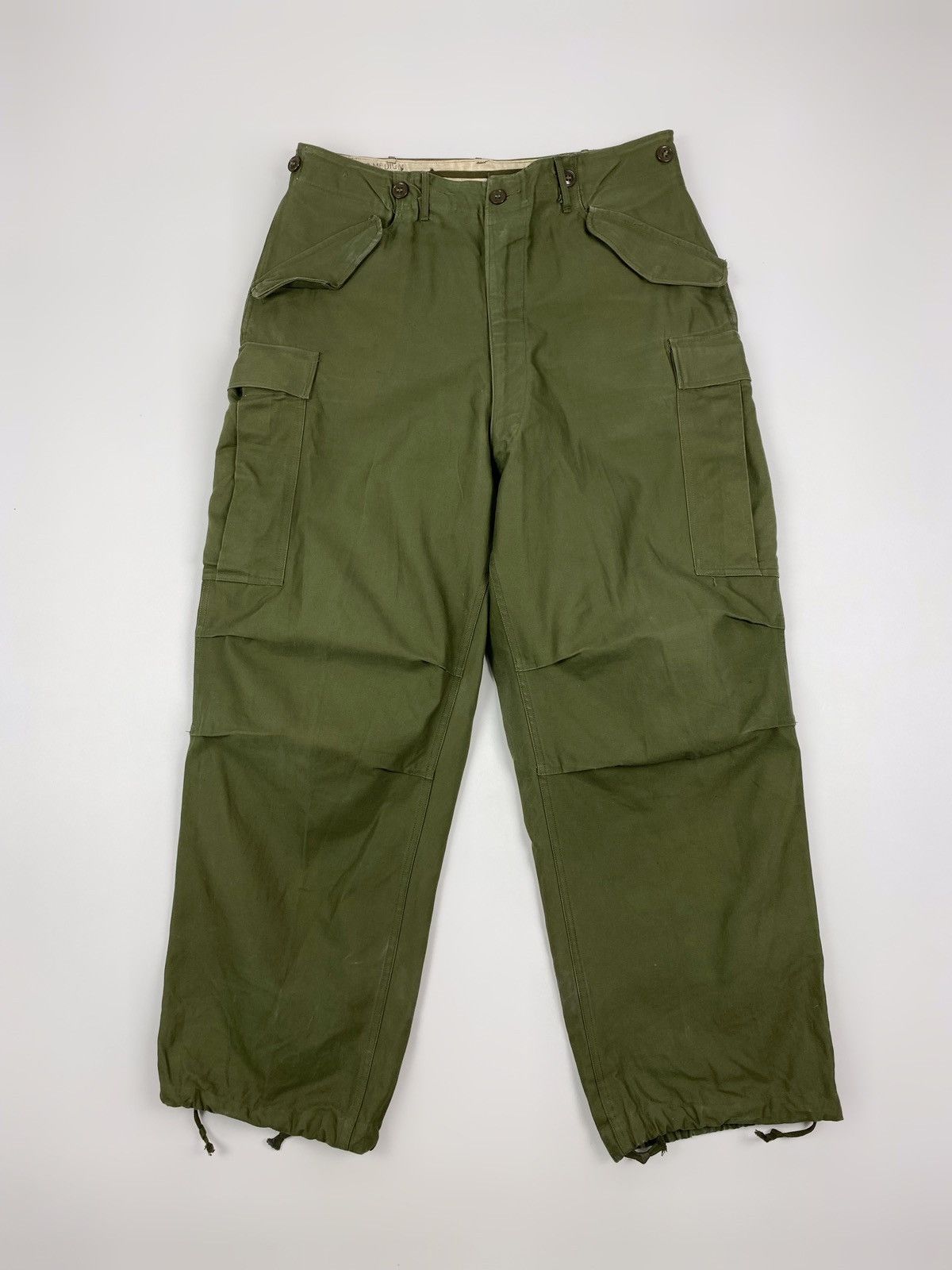 Vintage 1950’s Vintage US Army M-1951 Cargo Shell Field Trousers M Size US 34 / EU 50 - 4 Thumbnail