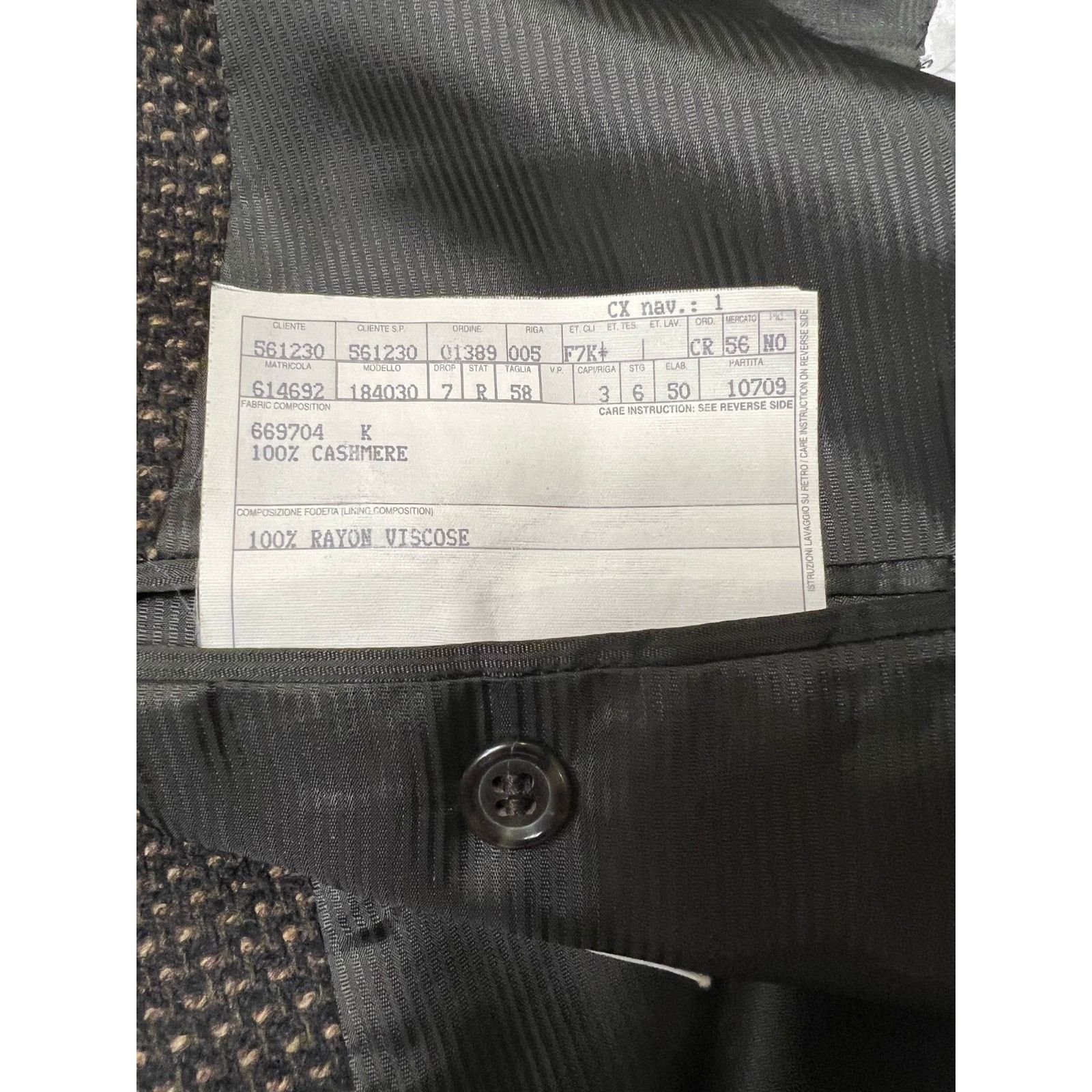 Ermenegildo Zegna ERMENEGILDO ZEGNA 3 Button Mens Blazer 48R US/58R EU Size 48R - 5 Thumbnail