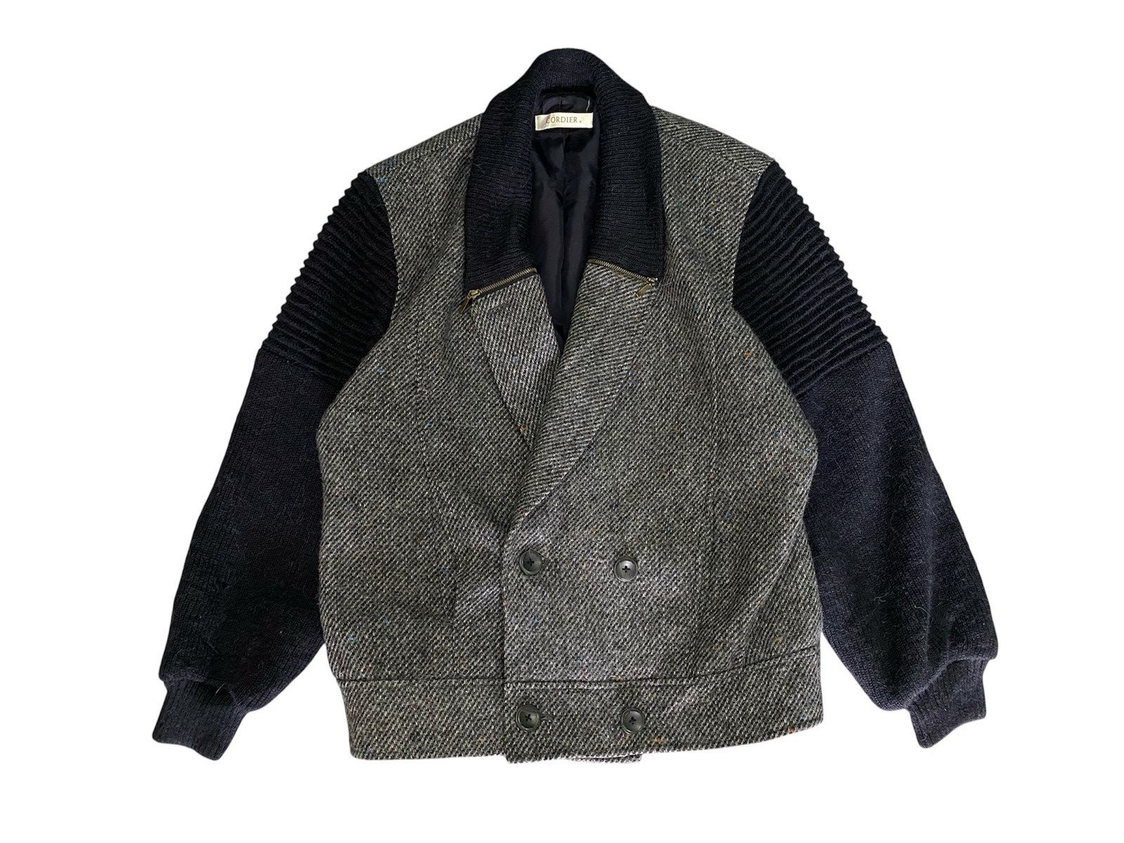 Japanese Brand Vtg Cordier Wool Bomber Jacket Style Size US M / EU 48-50 / 2 - 2 Thumbnail