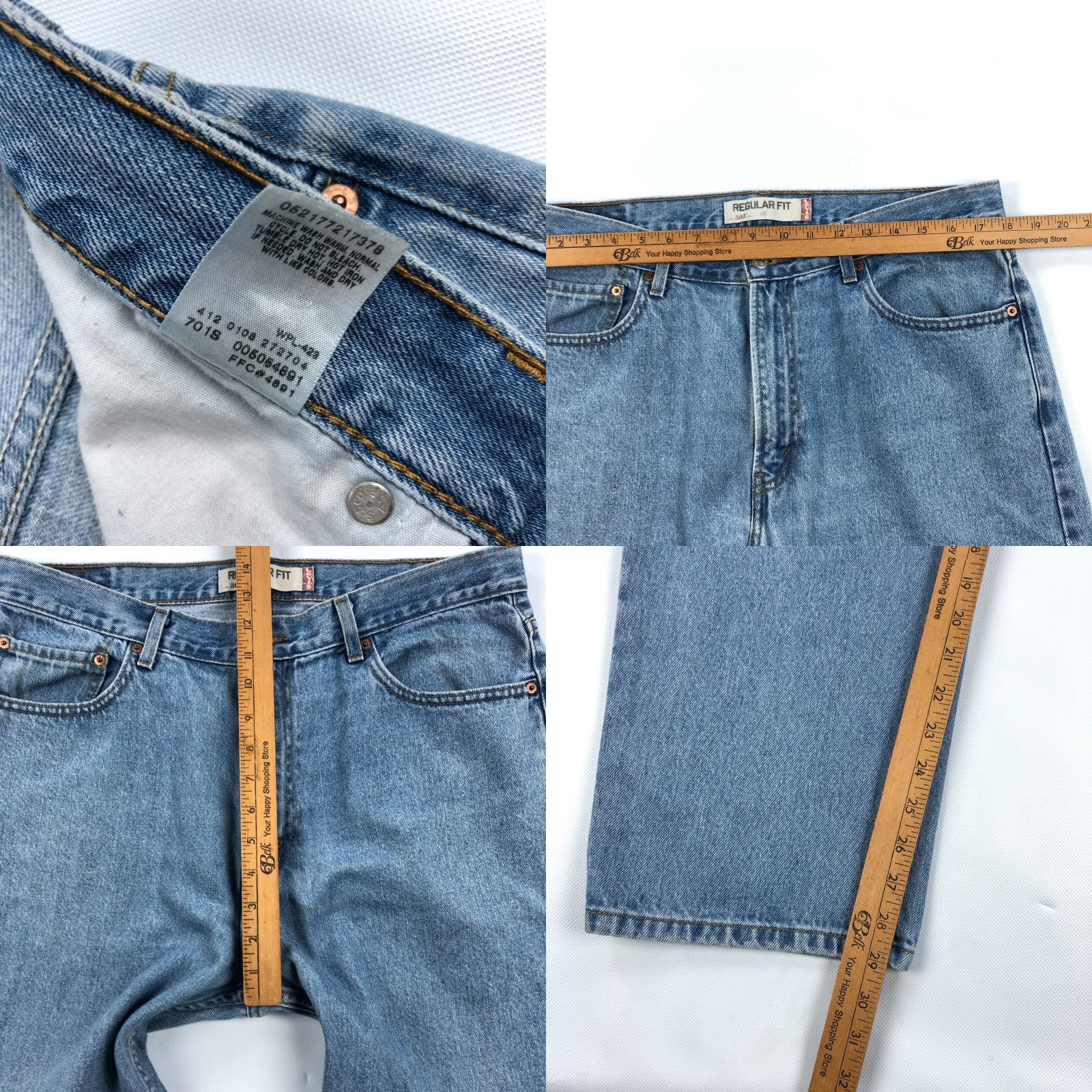 Levi's VINTAGE Levi's Jeans Mens 36x29 American Blue 505 Denim Cotton 5-Pocket Straight 90s USA Womens Men? Size US 36 / EU 52 - 8 Thumbnail