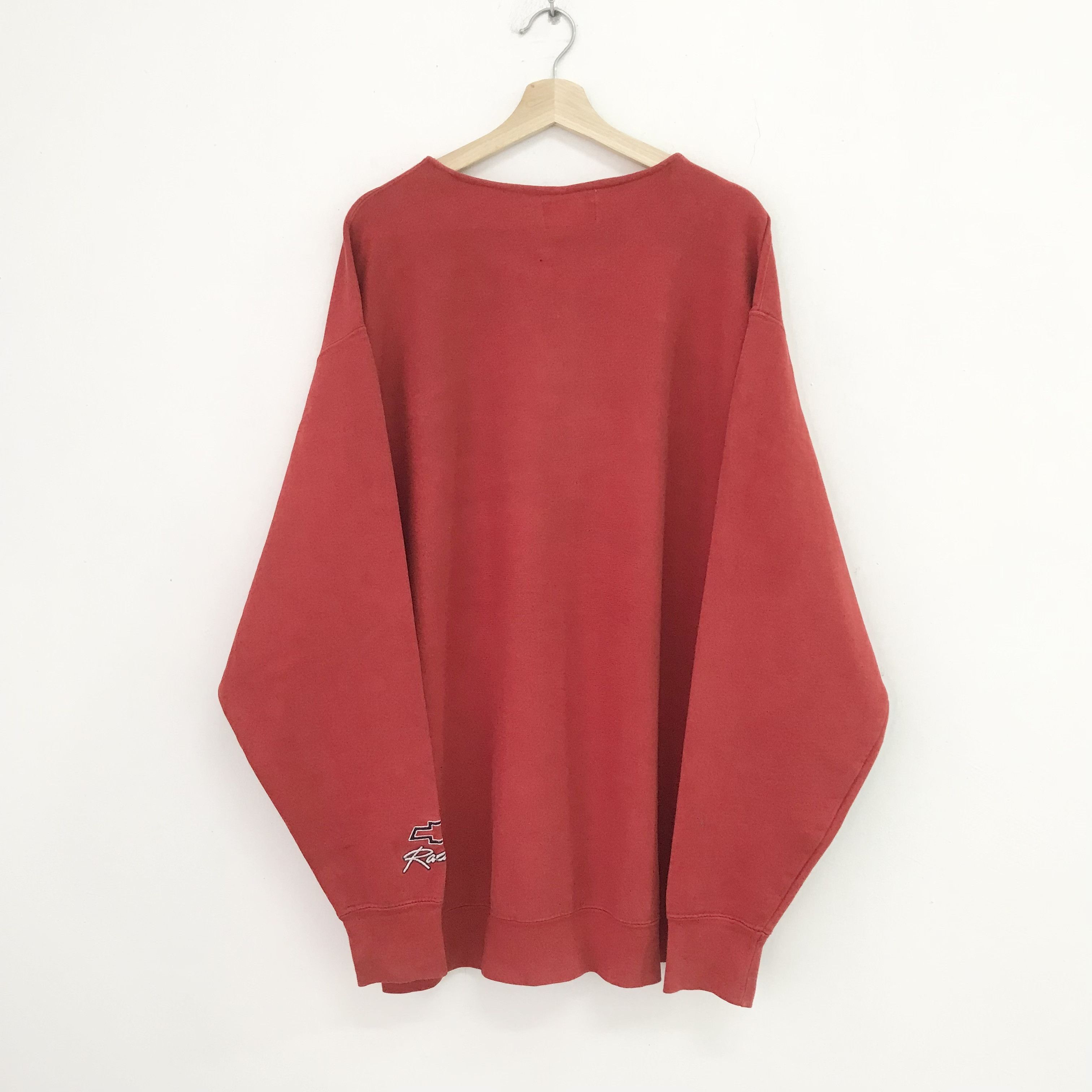 Chevrolet Vintage 90's Chevrolet Chevy Red Sweatshirt - 584 Size US XXL / EU 58 / 5 - 2 Thumbnail
