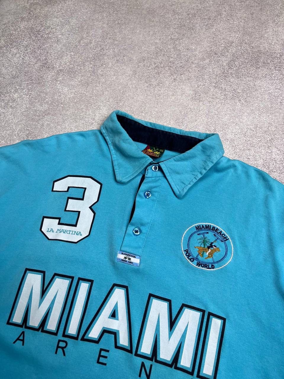 La Martina Vintage La Martina Miami Arena Polo Shirt Y2K XL Size US XL / EU 56 / 4 - 4 Thumbnail