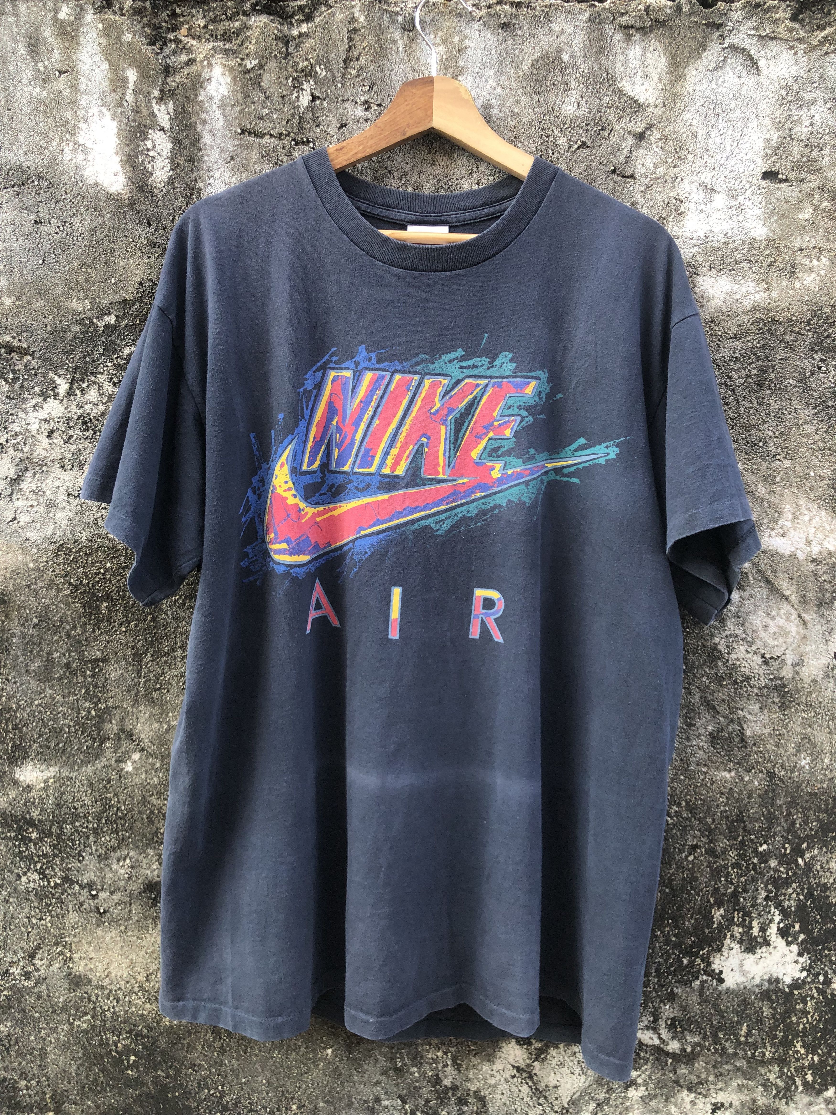 Nike vintage 1990s Nike Air graphic T-shirt Size US XL / EU 56 / 4 - 1 Thumbnail